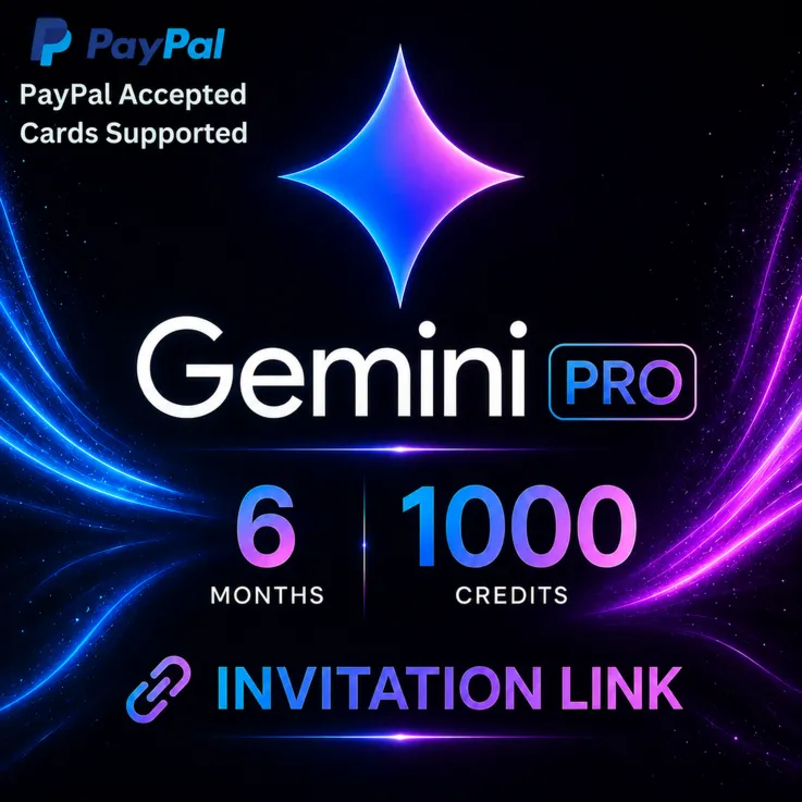 Google Gemini Pro + Veo 3 Premium – Invitation link – 6 Month + 1000 Credits