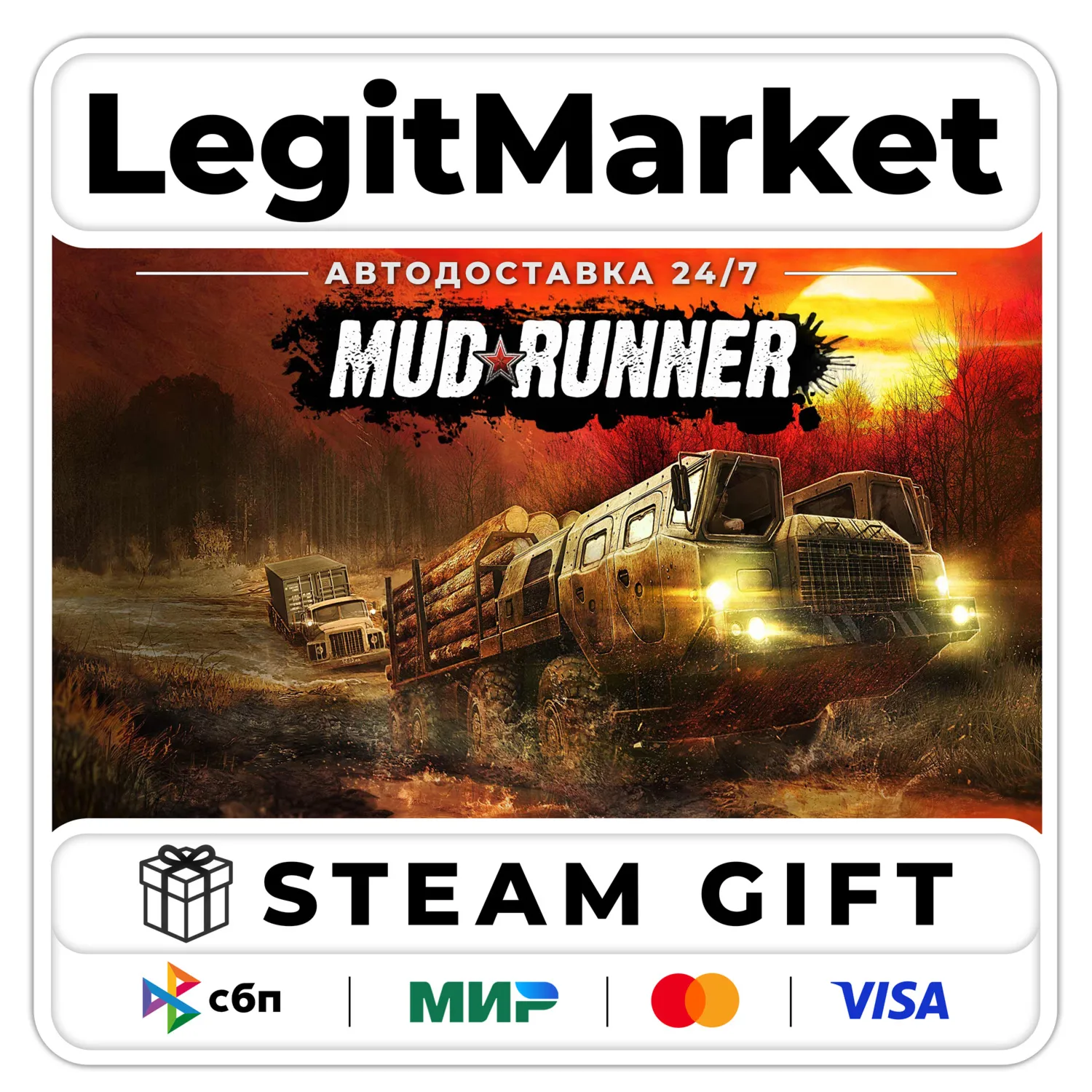 MudRunner / Steam AUTO / RU + WORLD