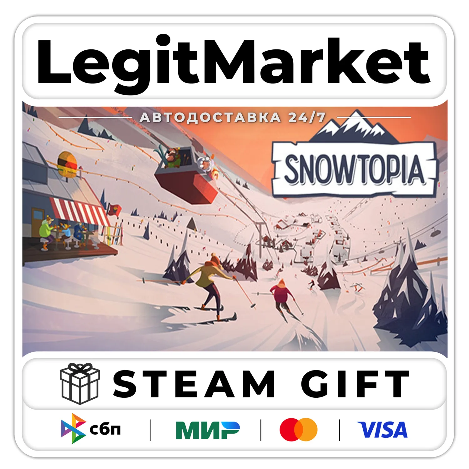Snowtopia: Ski Resort Builder / Steam АВТО / РУ + МИР