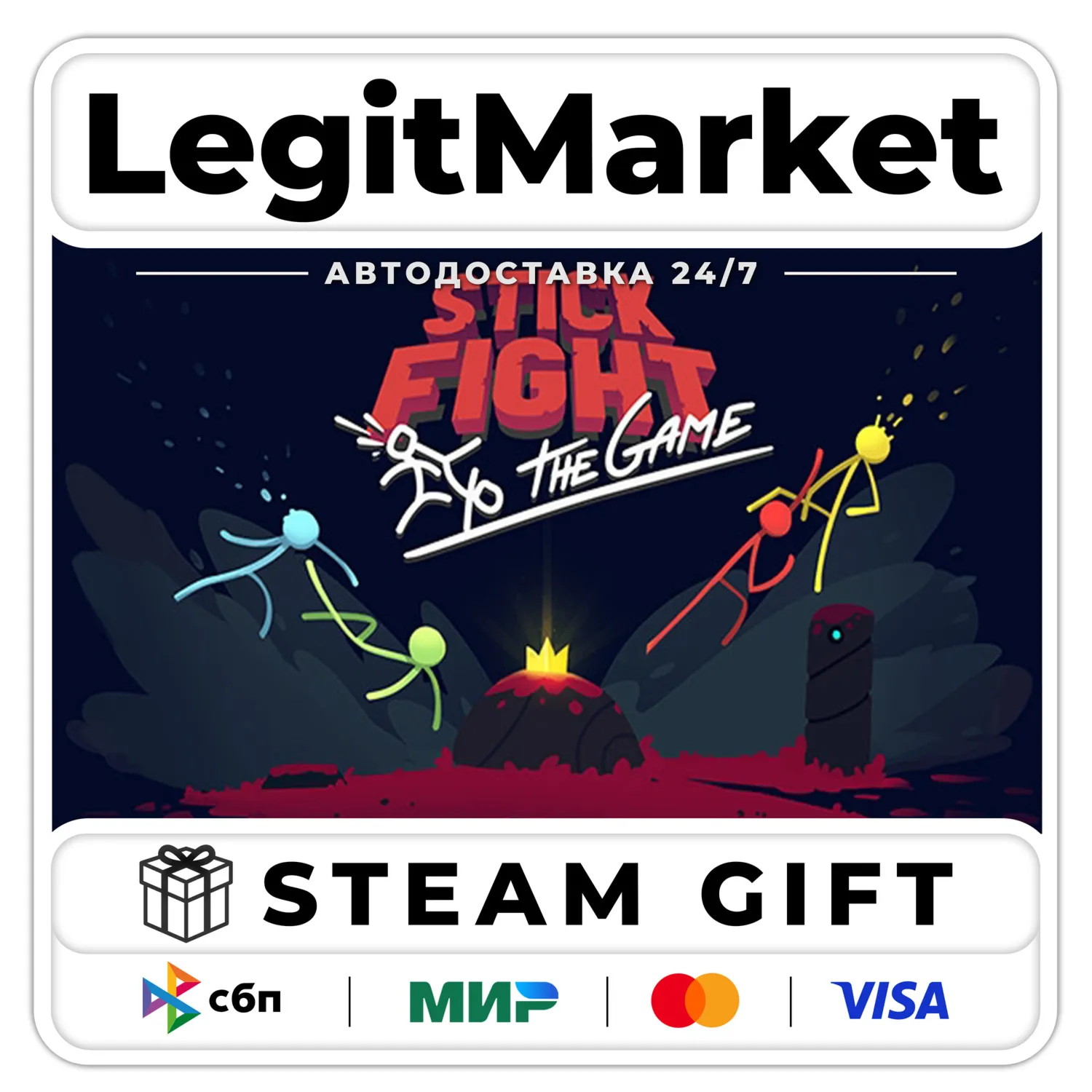 Stick Fight: The Game / Steam AUTO / RU + WORLD