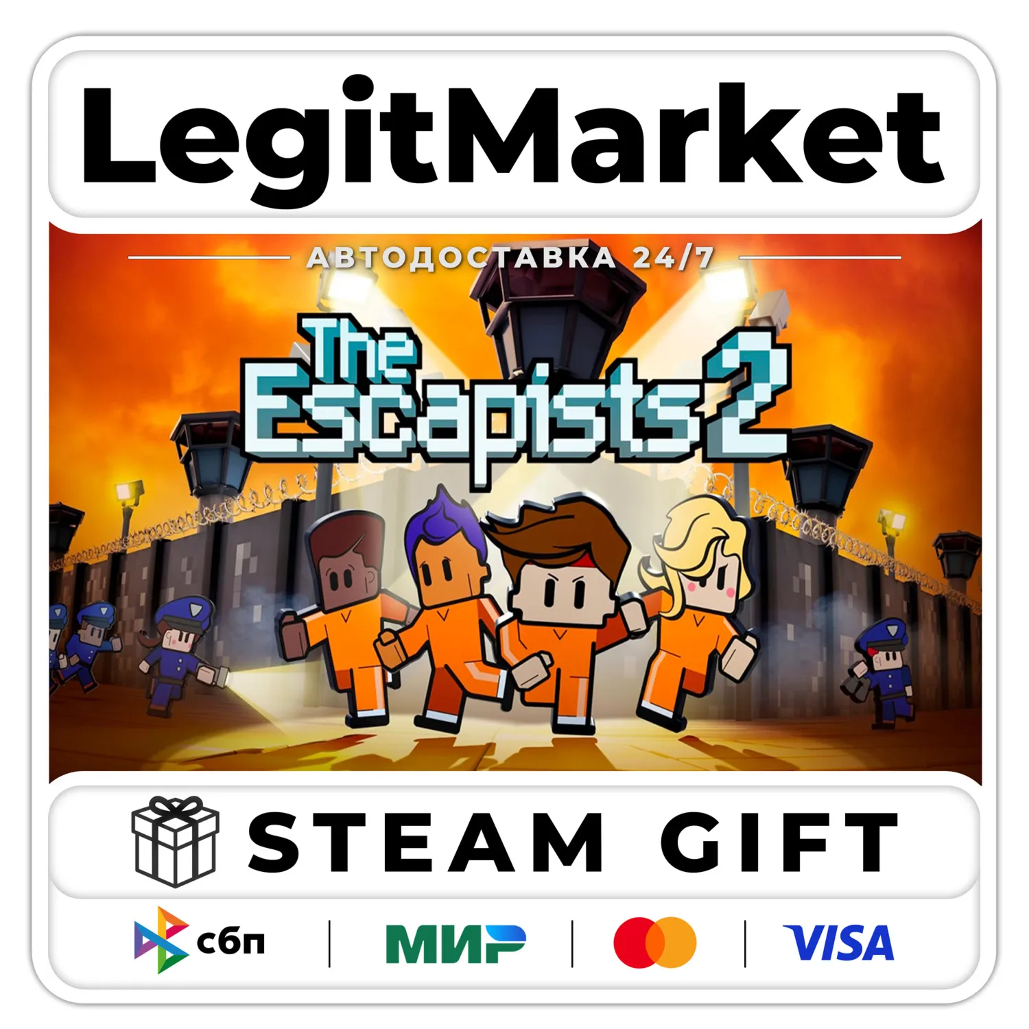 The Escapists 2 / Steam АВТО / РУ + МИР