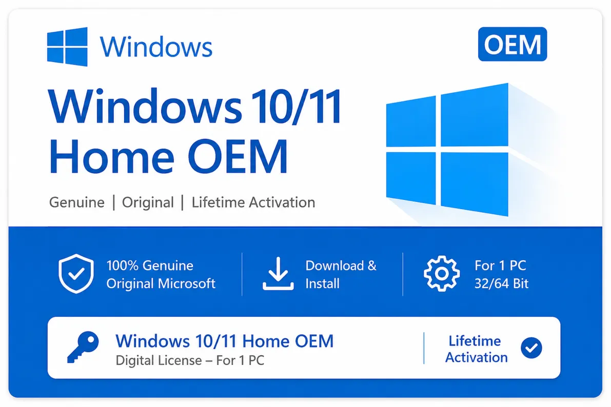 Windows 10/11 Home OEM | Онлайн-ключ активации