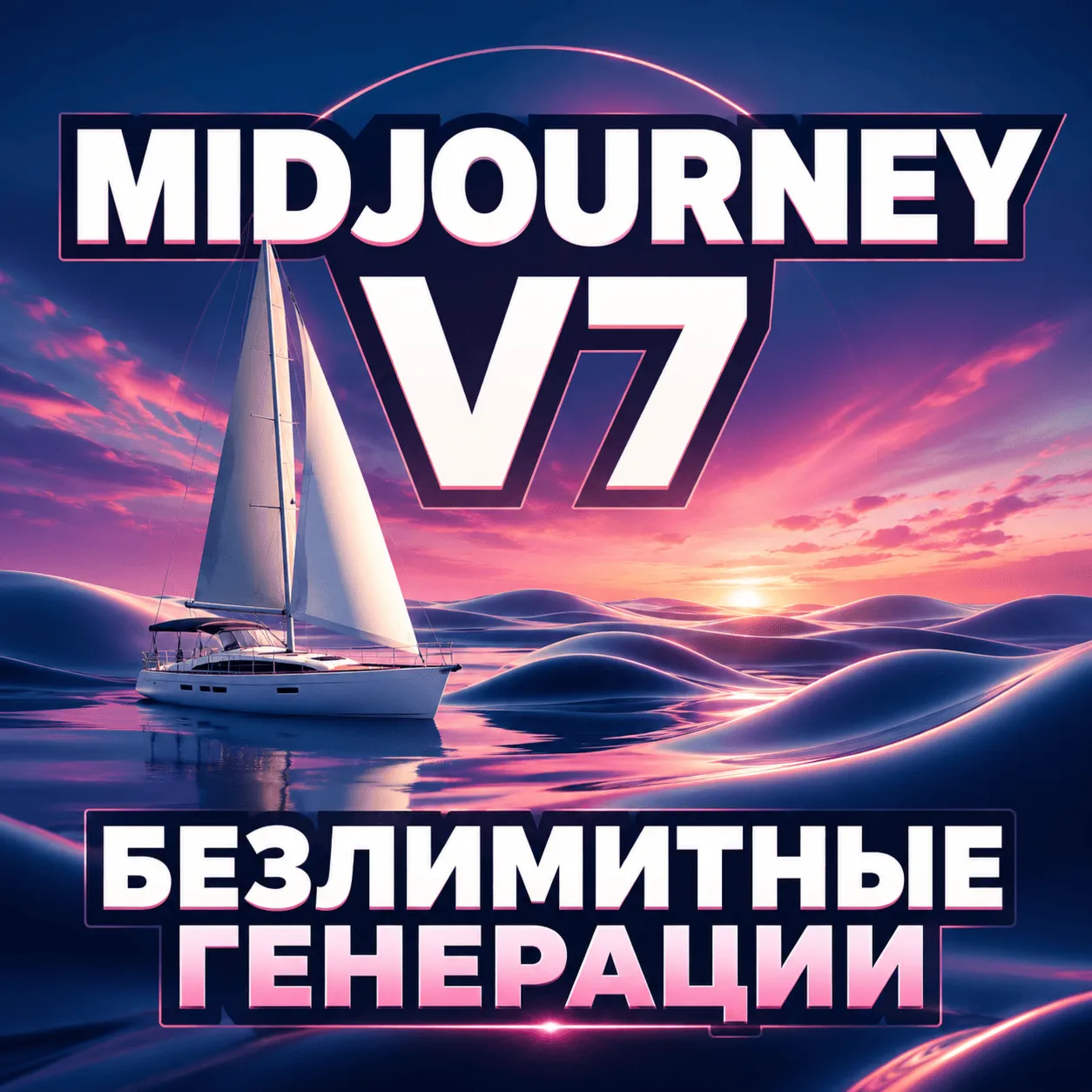 MIDJOURNEY V7 ПОДПИСКА БЕЗЛИМИТНЫЕ ГЕНЕРАЦИИ