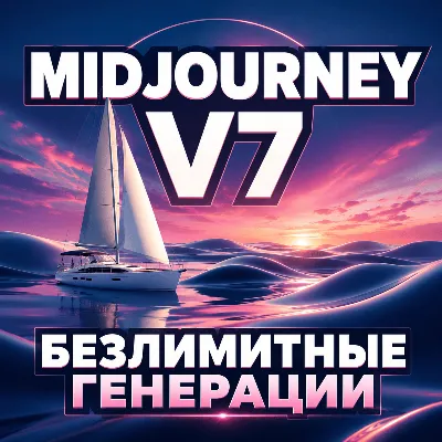 MIDJOURNEY V7 ПОДПИСКА БЕЗЛИМИТНЫЕ ГЕНЕРАЦИИ