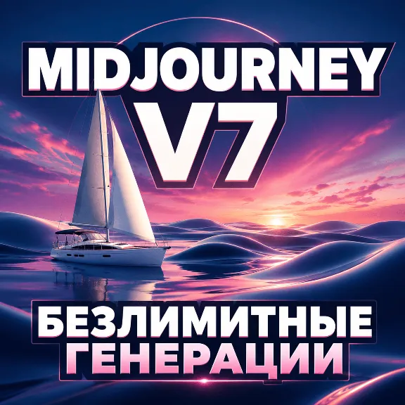 MIDJOURNEY V7 ПОДПИСКА БЕЗЛИМИТНЫЕ ГЕНЕРАЦИИ