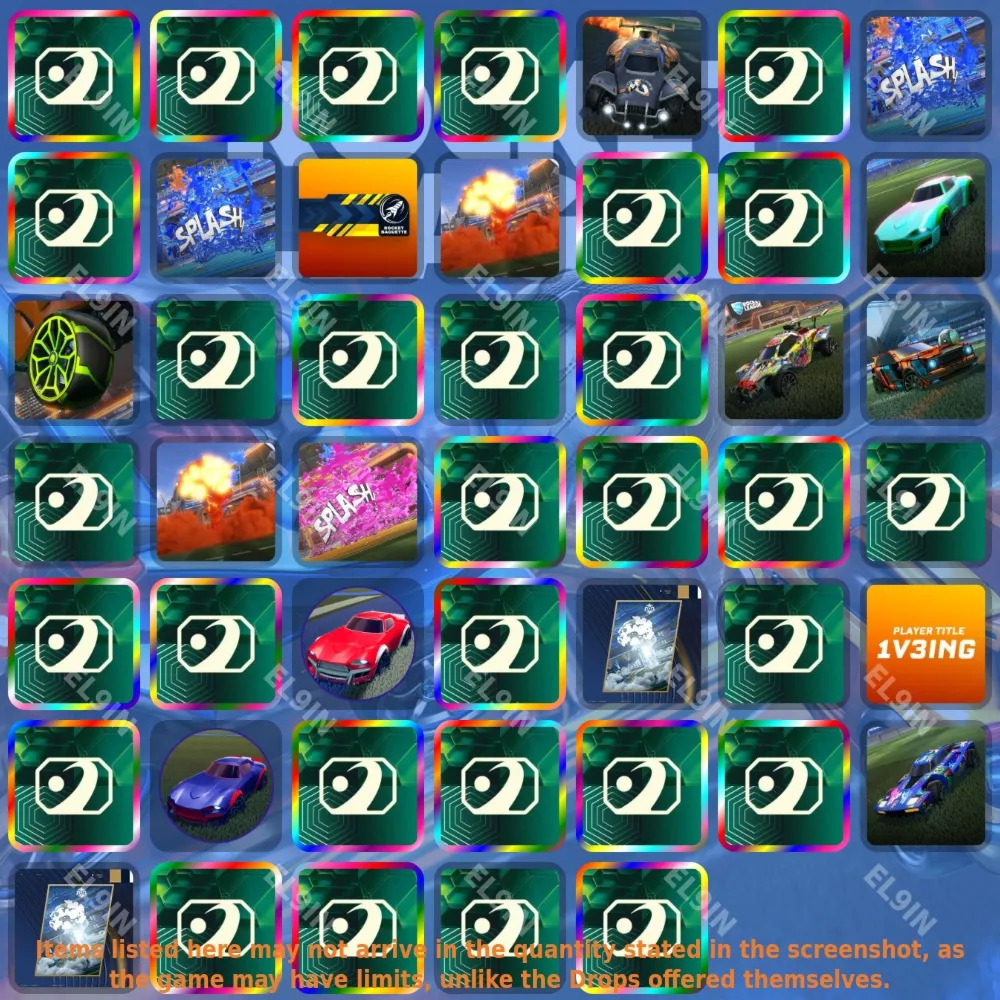 ✅Rocket League🎖️Twitch Drops📢47 items + 🎁