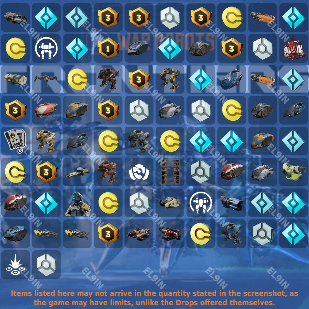 🌌War Robots: Frontiers🎶Твич Дропсы✨82 предметов + 🎁