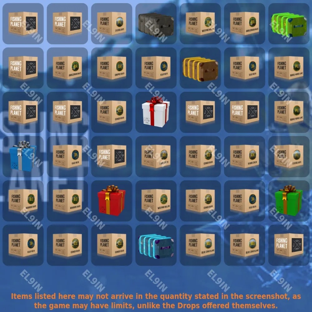 Fishing PlanetТвич Дропсы42 предметов + 