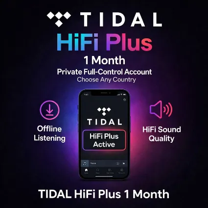 🎵 TIDAL HiFi Plus 1 Month – личный аккаунт с полным контролем | Любая страна