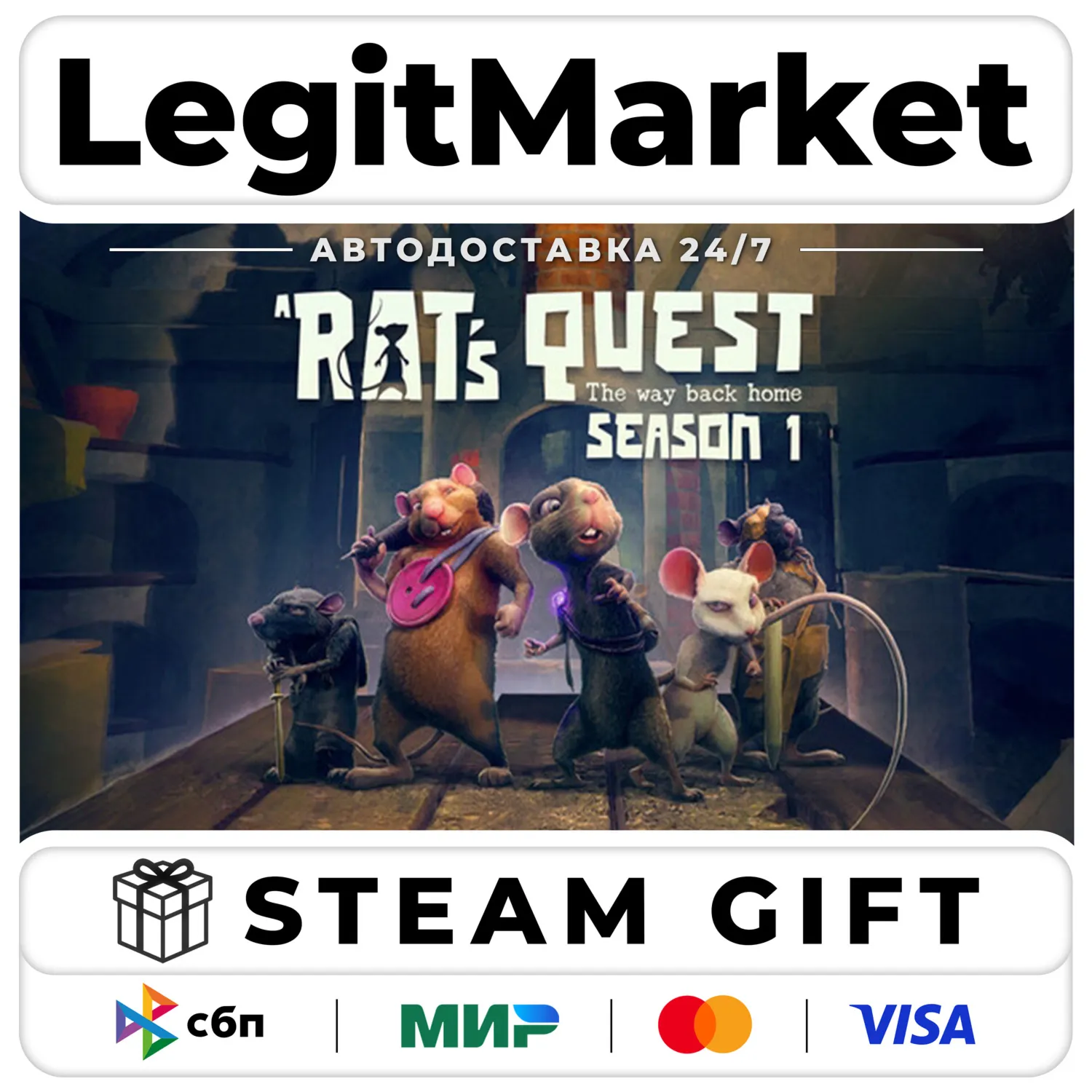 A Rat's Quest - The Way Back Home | Season 1 / Steam AUTO / RU + WORLD product listing