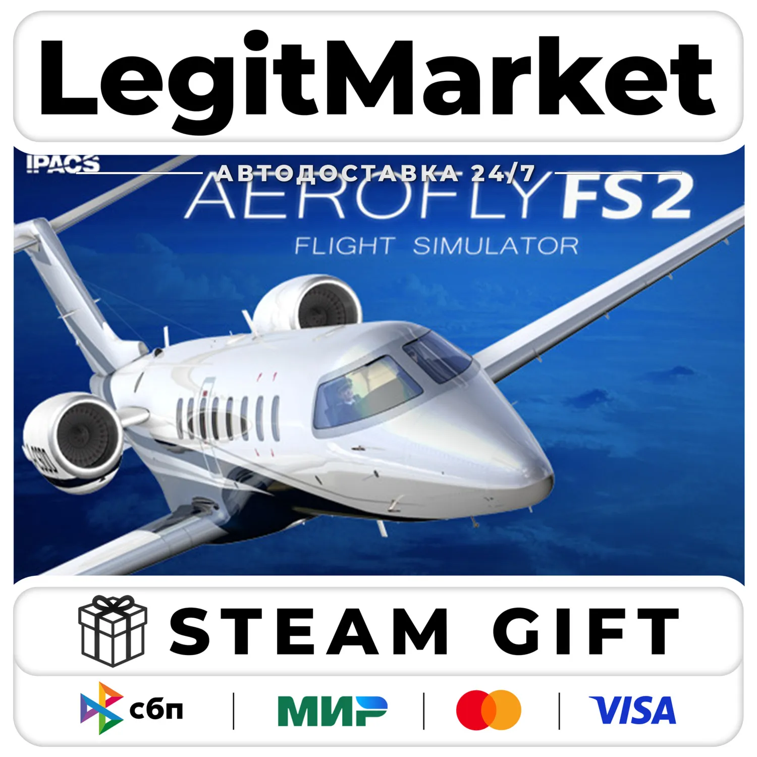 Aerofly FS 2 Flight Simulator / Steam Авто / РУ + МИР
