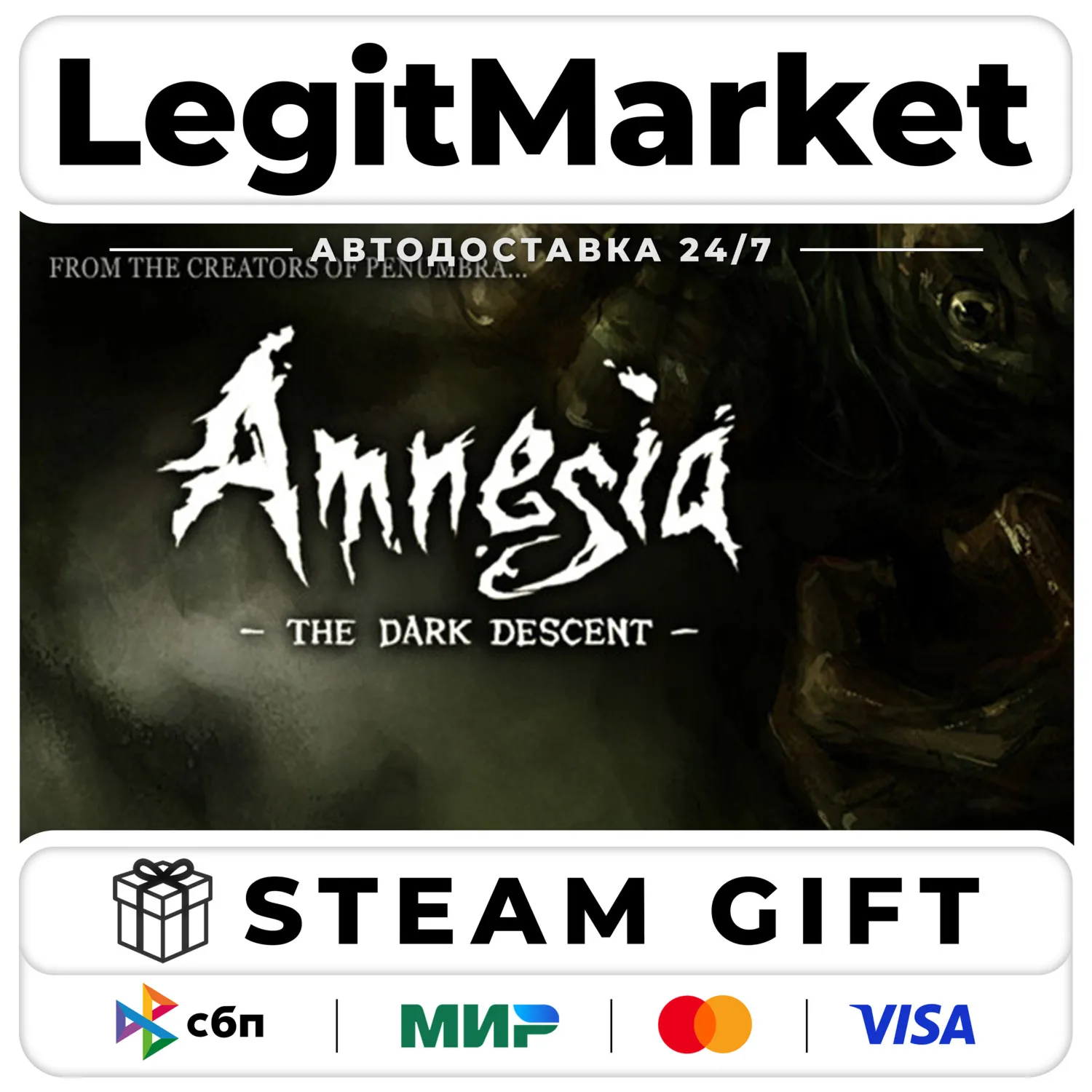 Amnesia: The Dark Descent / Steam АВТО / РУ + МИР