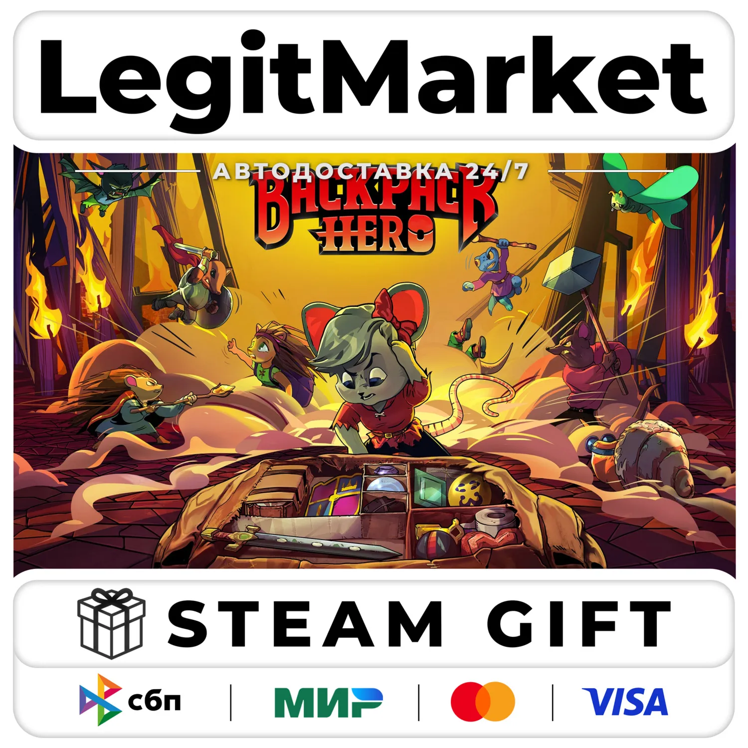 Backpack Hero / Steam АВТО / РУ + МИР