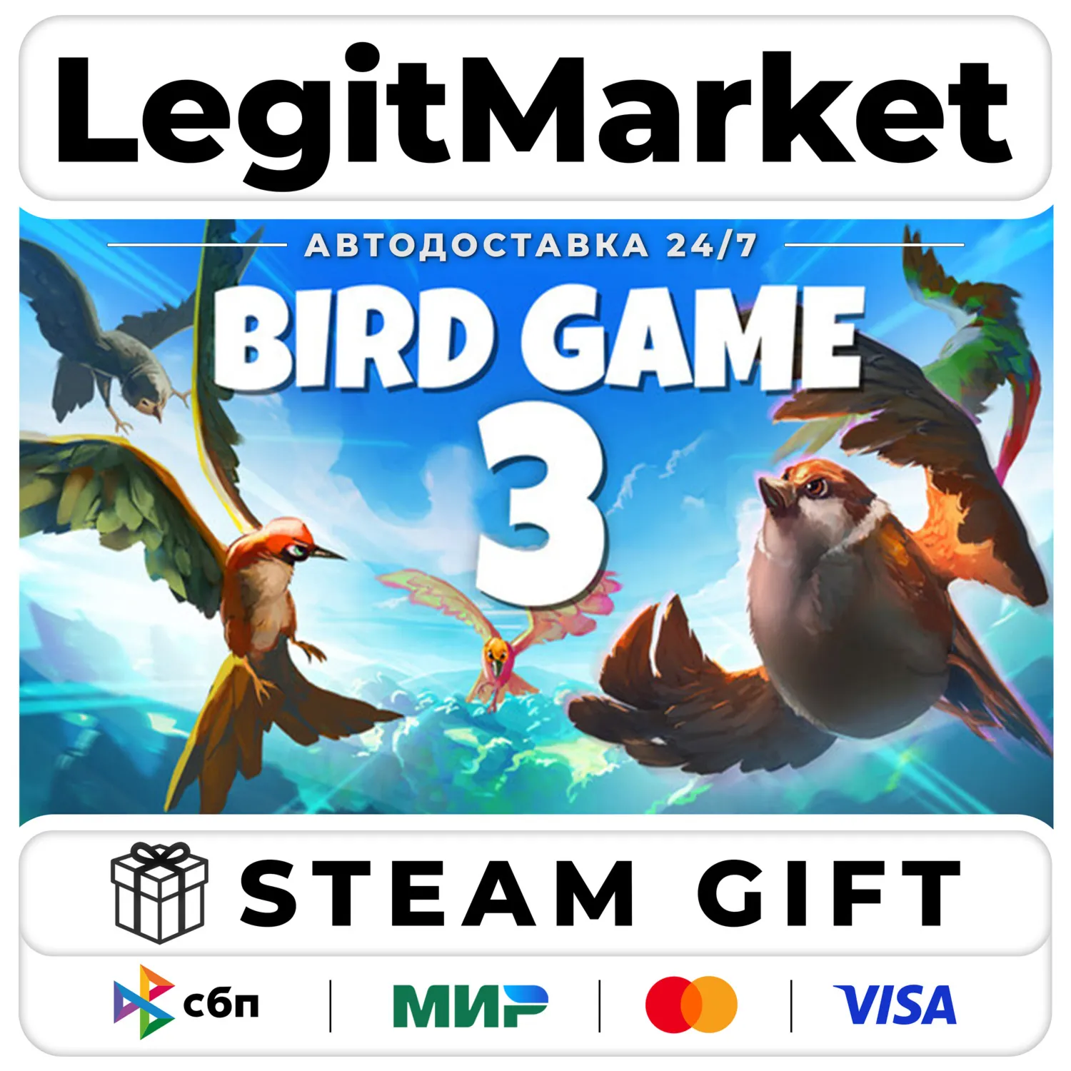 Bird Game 3 / Steam АВТО / РУ + МИР