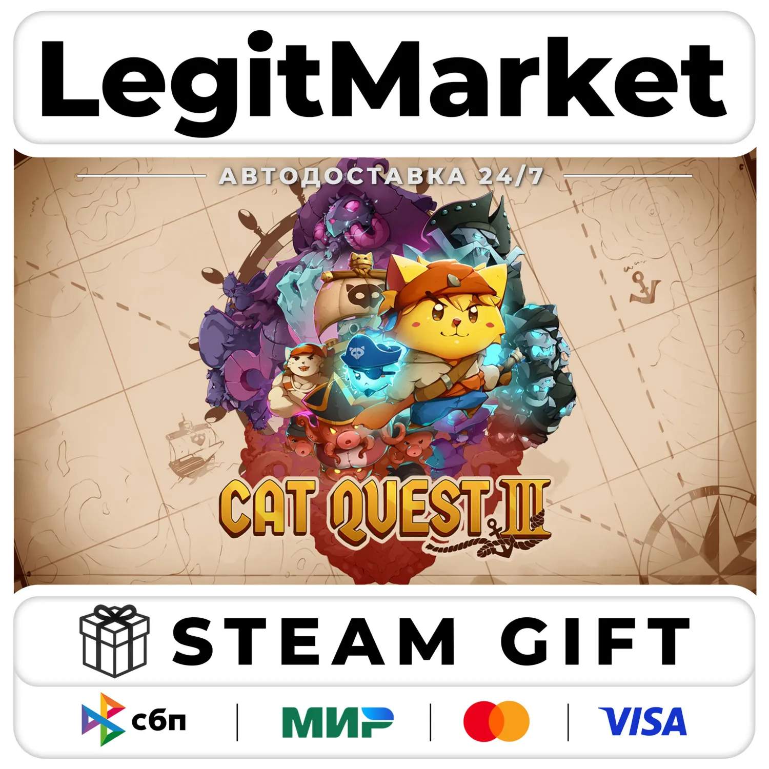 Cat Quest III / Steam АВТО / РУ + МИР