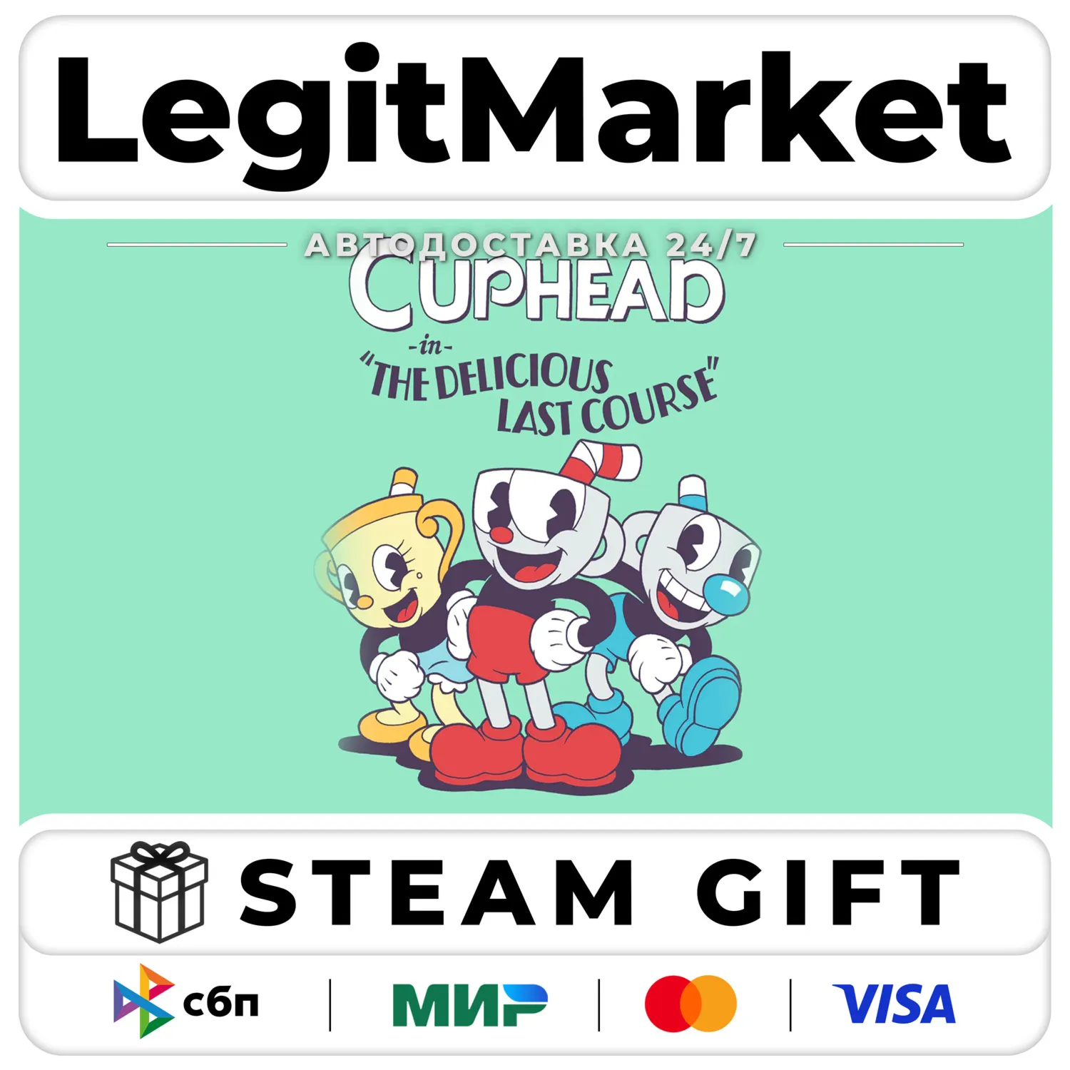 Cuphead & The Delicious Last Course / Steam Авто / РУ + МИР