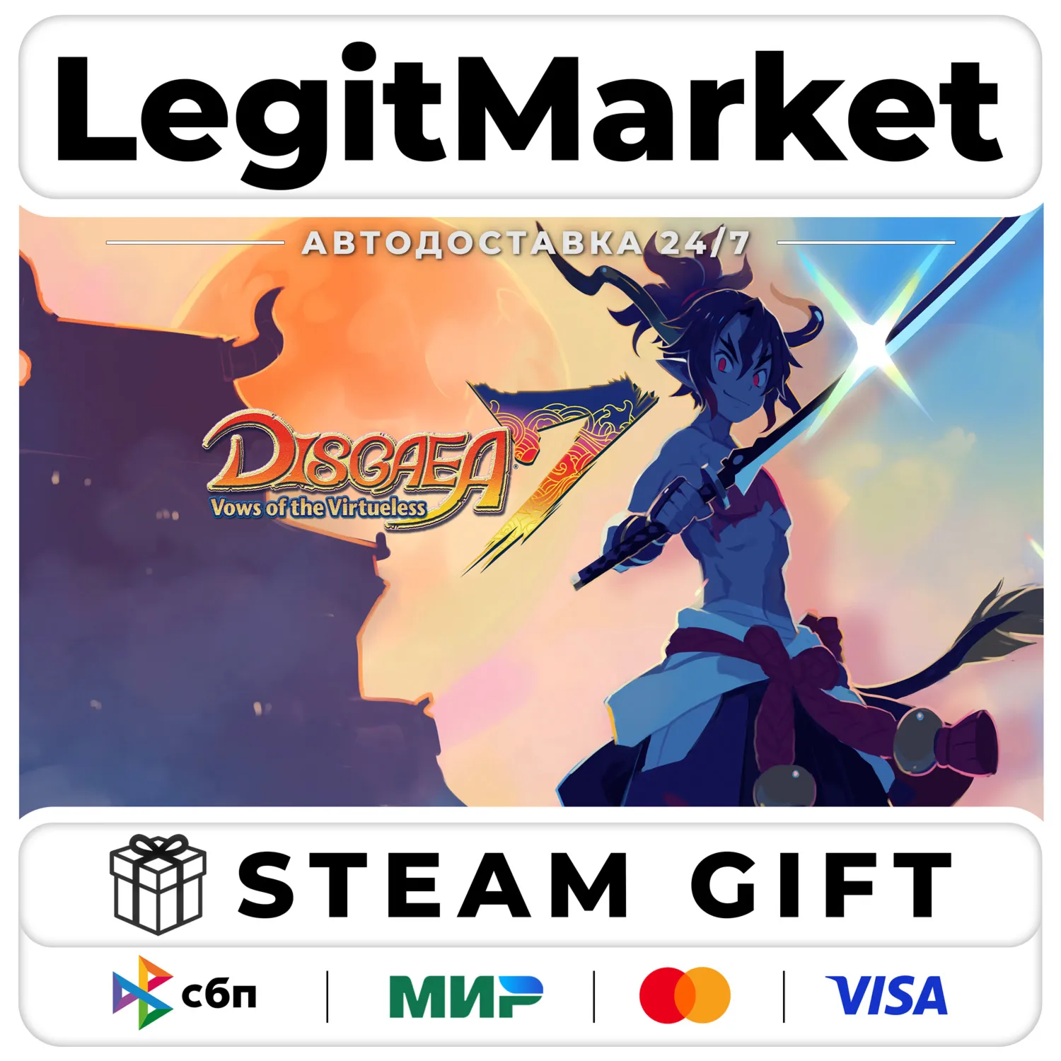 Disgaea 7: Vows of the Virtueless / Steam АВТО / РУ + МИР