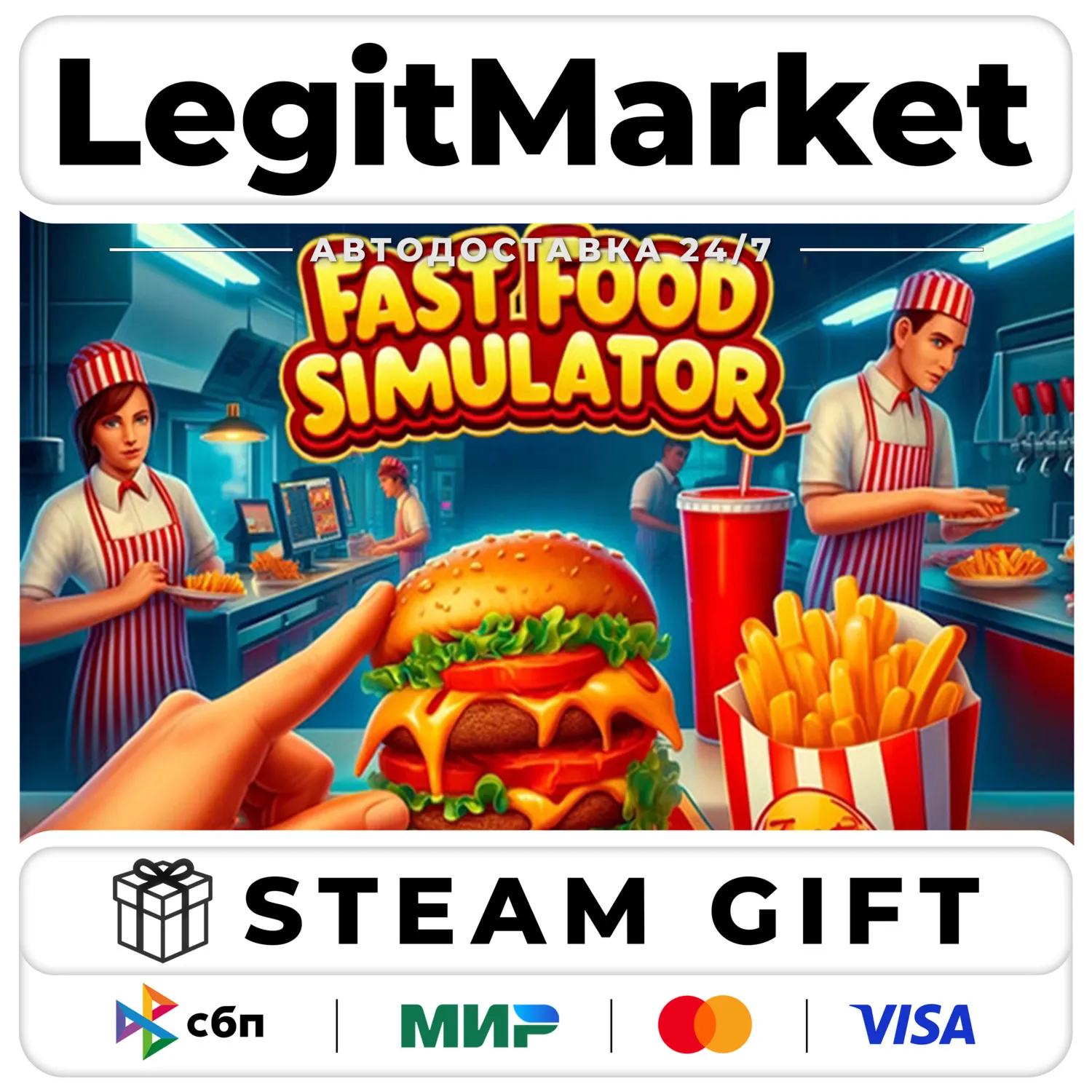 Fast Food Simulator / Steam АВТО / РУ + МИР