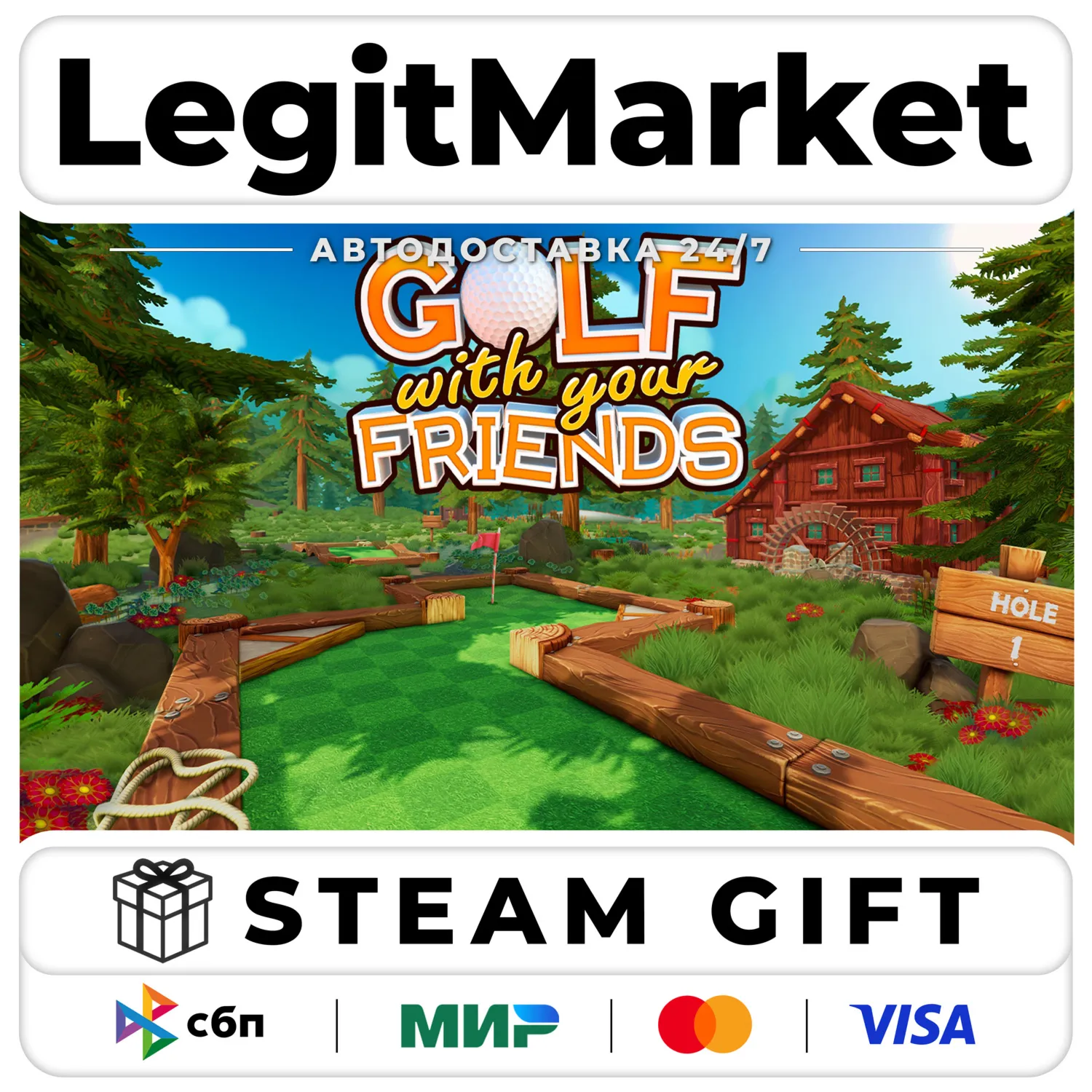 Golf With Your Friends / Steam АВТО / РУ + МИР