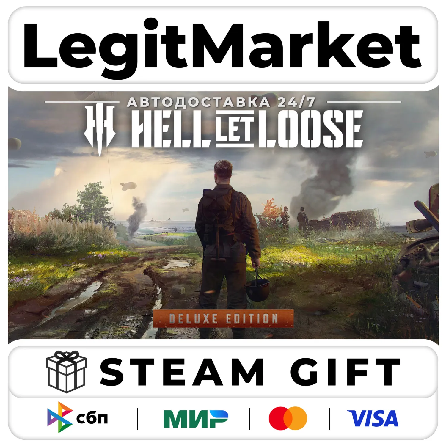 Hell Let Loose Deluxe / Steam АВТО / РУ + МИР