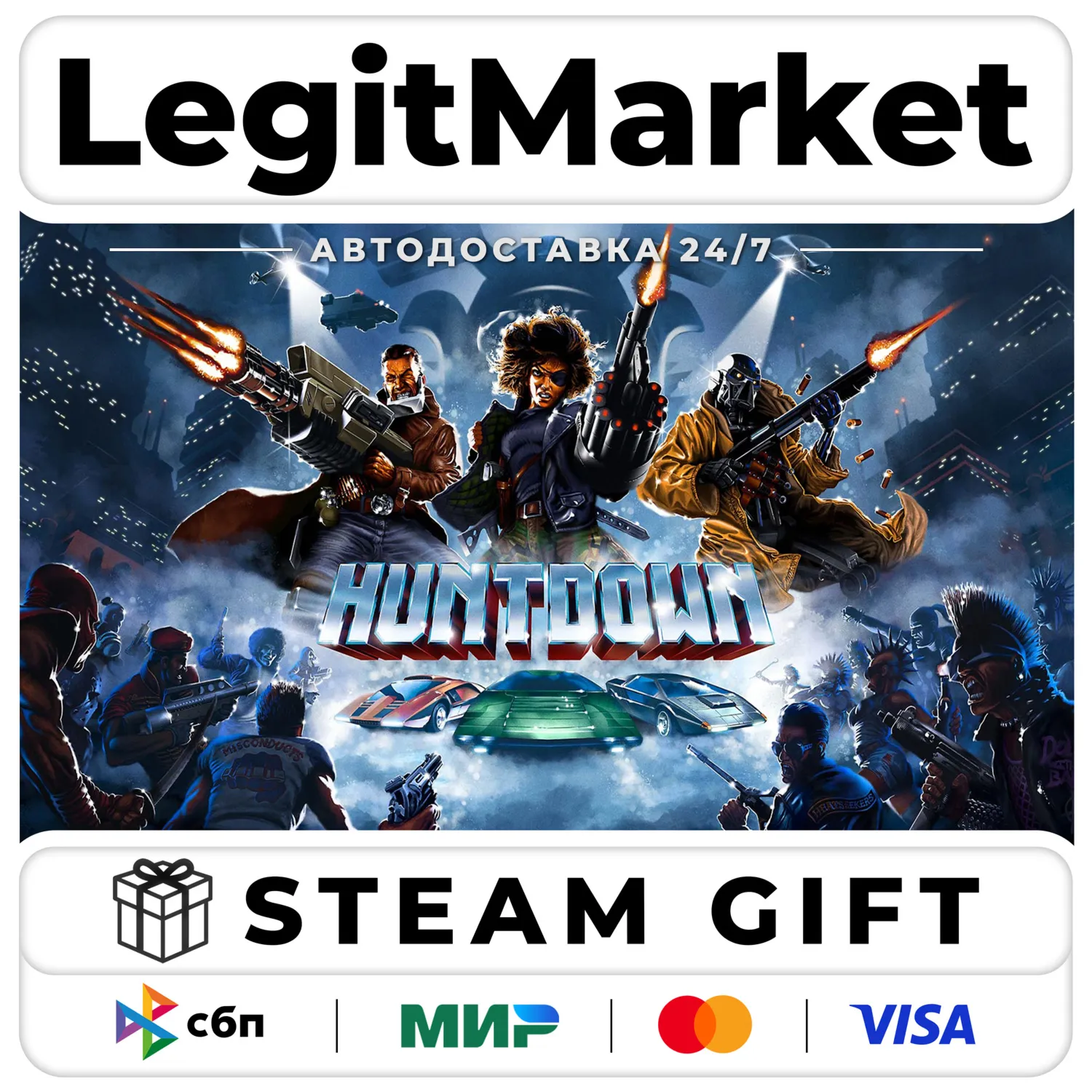 HUNTDOWN / Steam АВТО / РУ + МИР