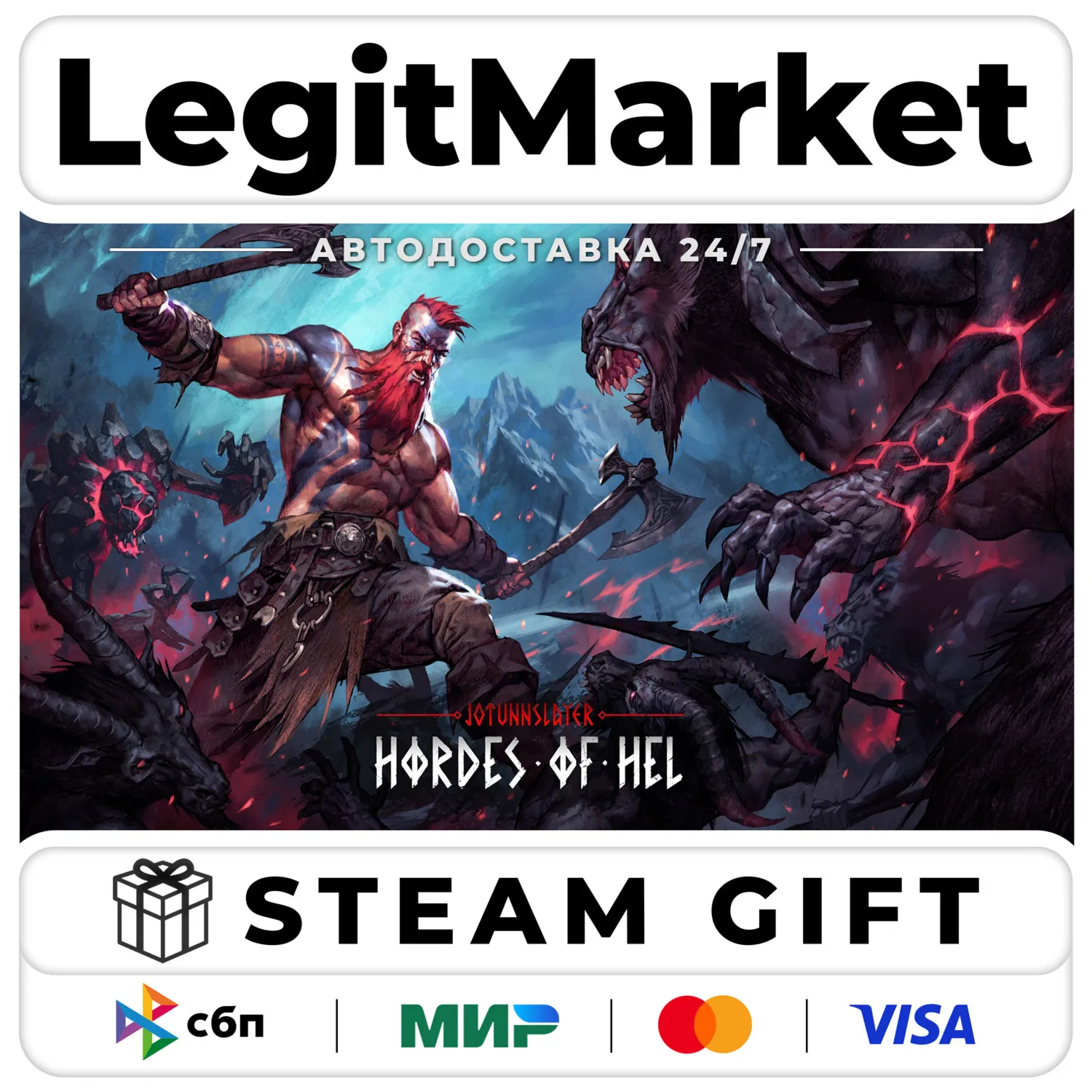 Jotunnslayer: Hordes of Hel / Steam АВТО / РУ + МИР
