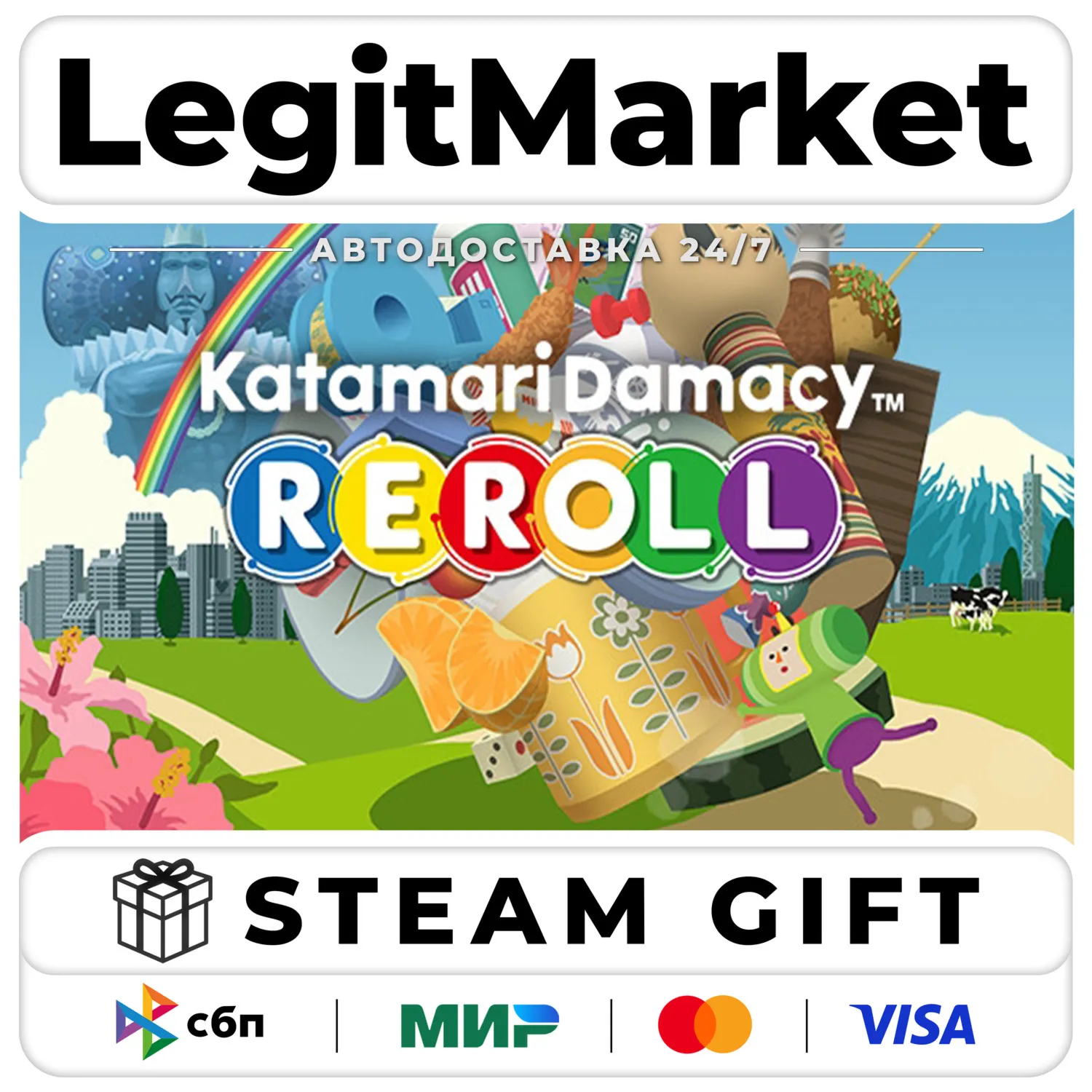 Katamari Damacy REROLL / Steam АВТО / РУ + МИР