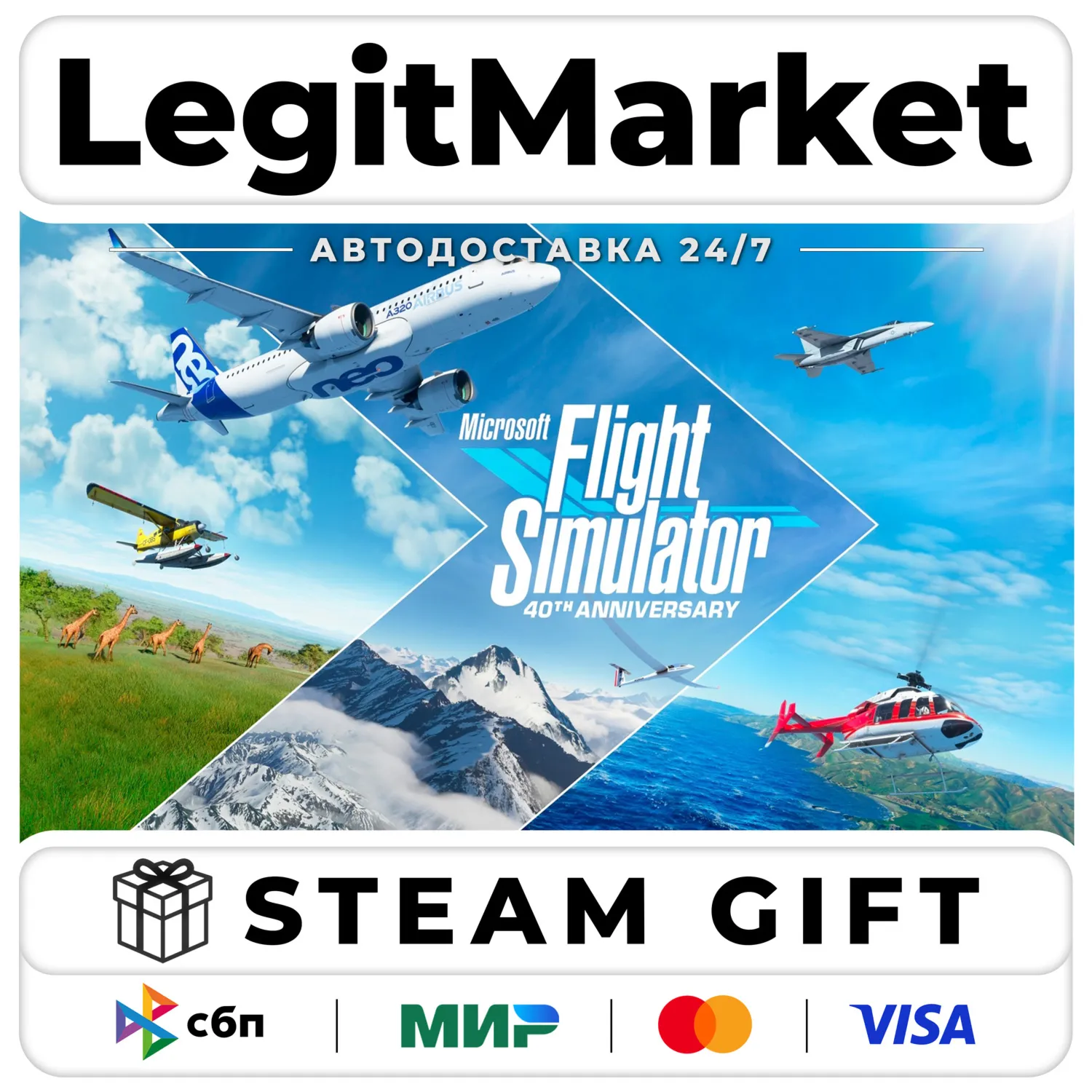 Microsoft Flight Simulator 40th Anniv / Steam АВТО МИР