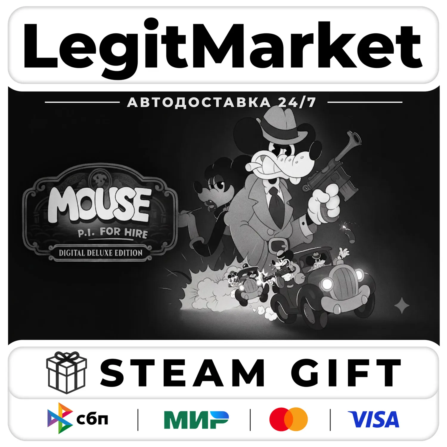MOUSE: P.I. For Hire Digital Deluxe Edition / Steam АВТО / РУ + МИР