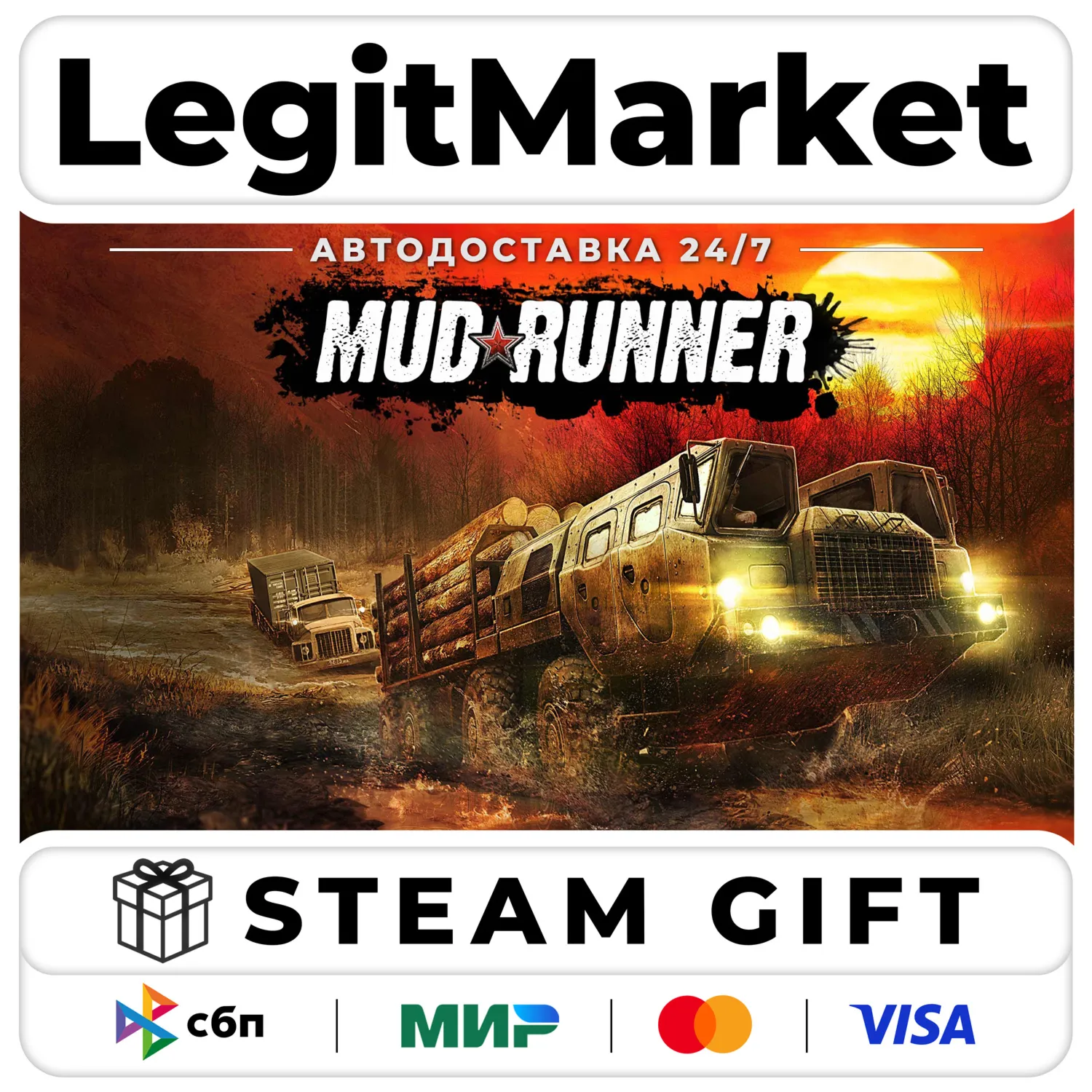 MudRunner / Steam AUTO / RU + WORLD