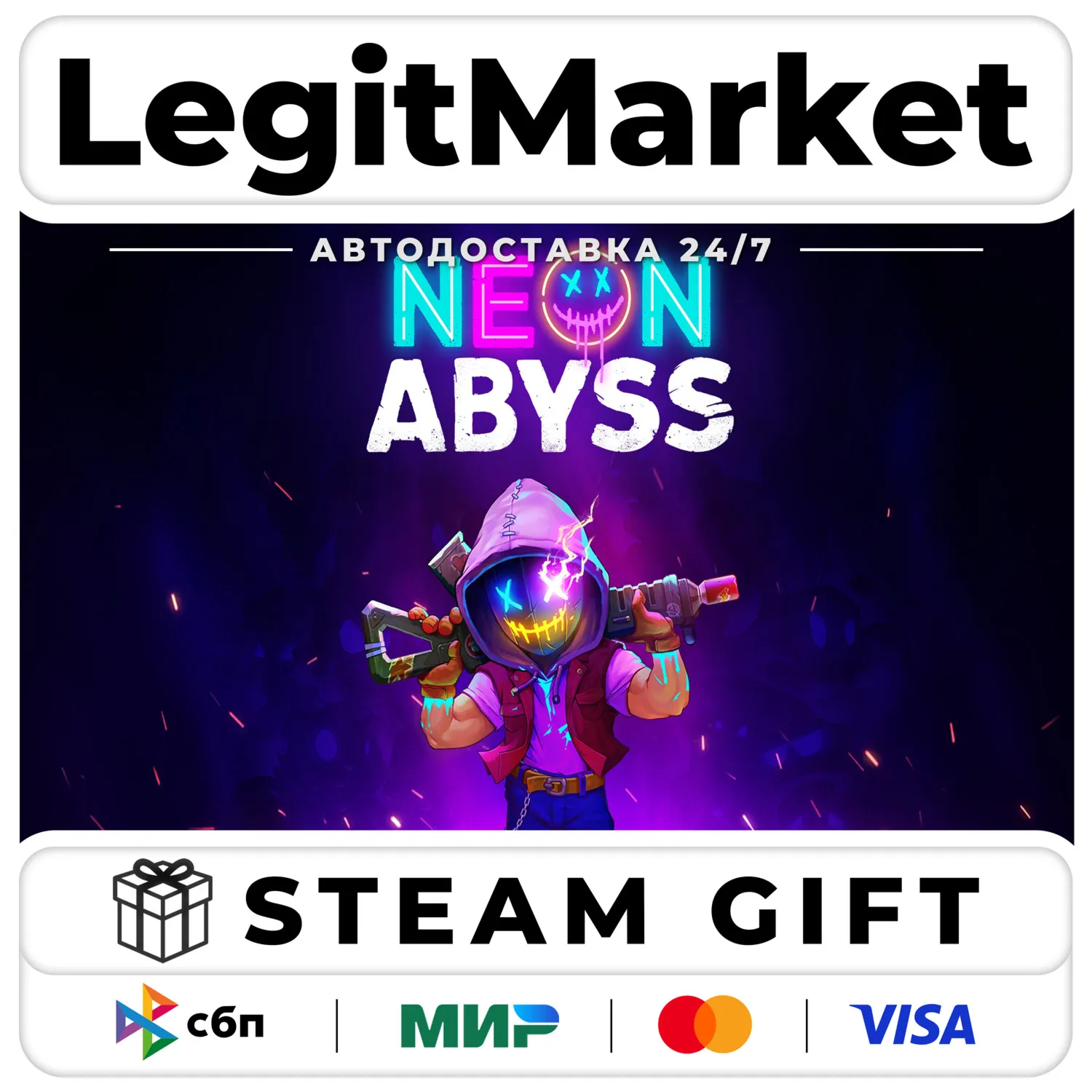 Neon Abyss / Steam АВТО / РУ + МИР