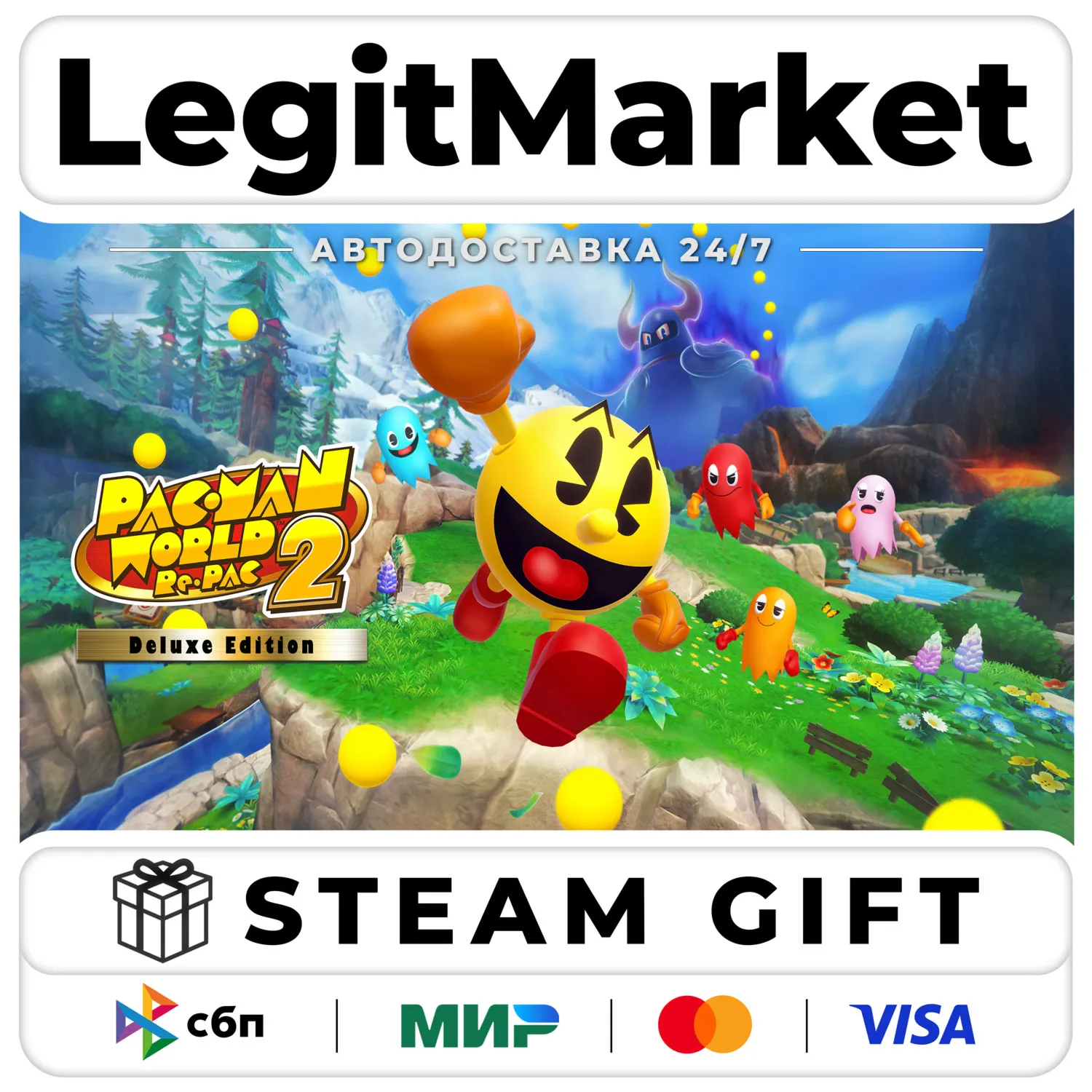 PAC-MAN WORLD 2 Re-PAC DELUXE / Steam АВТО / РУ + МИР