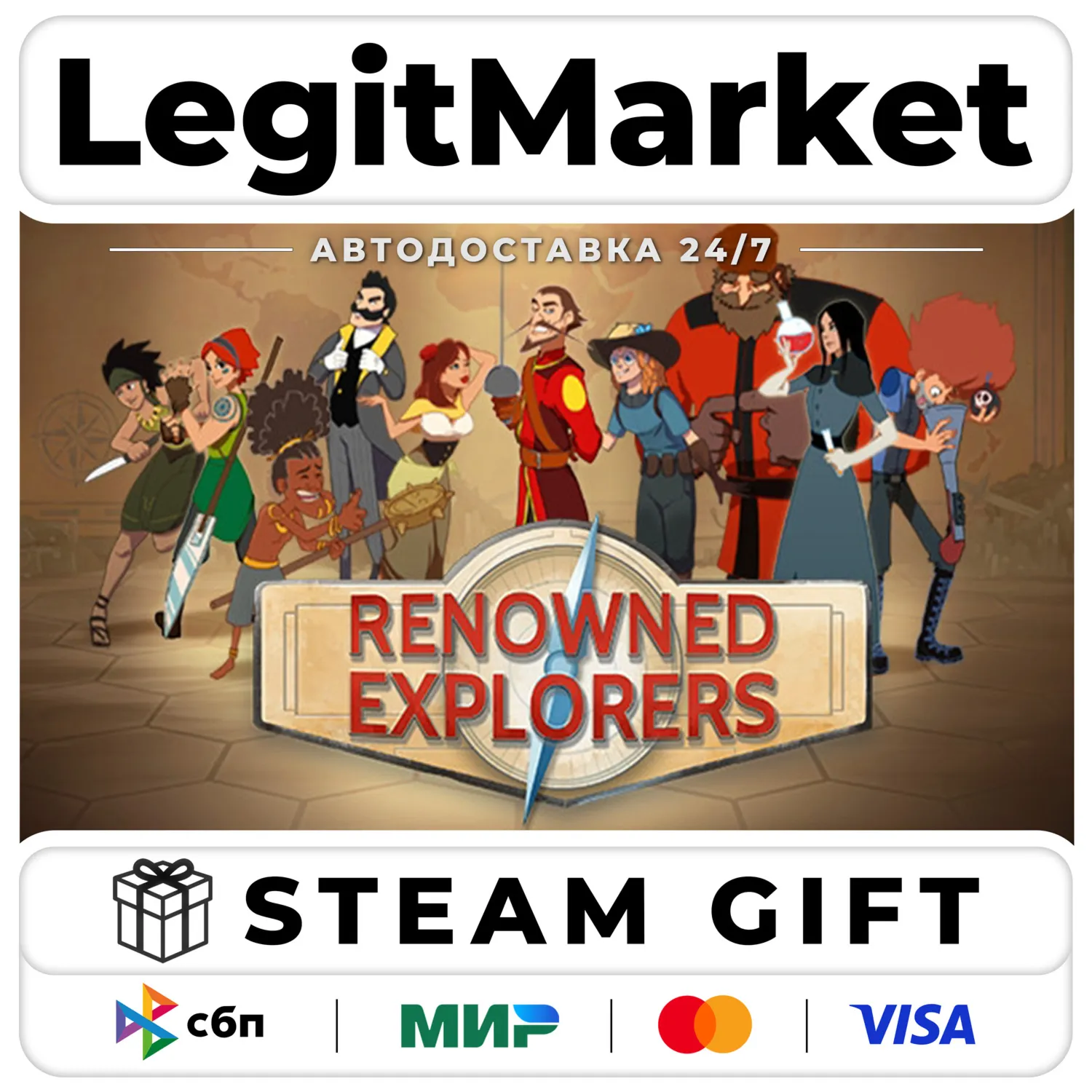 Renowned Explorers: International Society / Steam АВТО / РУ + МИР
