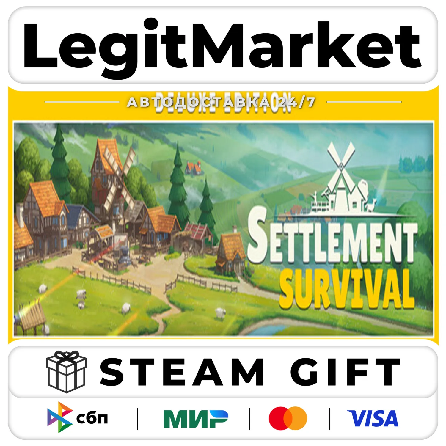 Settlement Survival Deluxe Edition / Steam АВТО / РУ + МИР