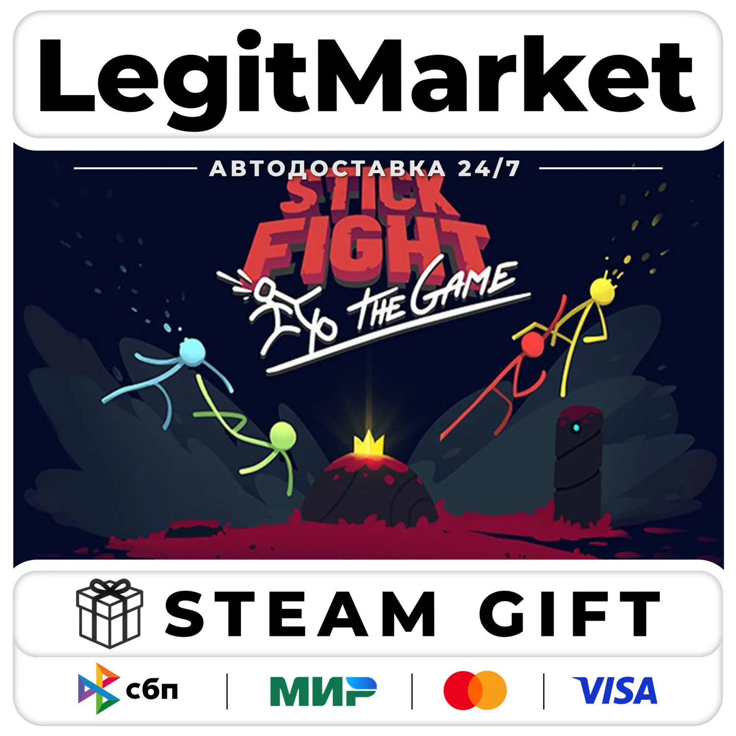 Stick Fight: The Game / Steam AUTO / RU + WORLD