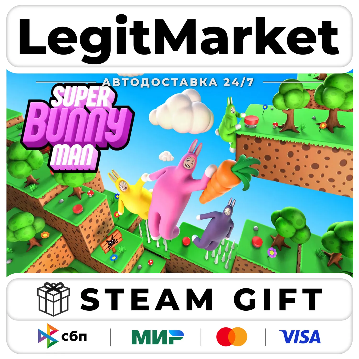 Super Bunny Man / Steam АВТО / РУ + МИР