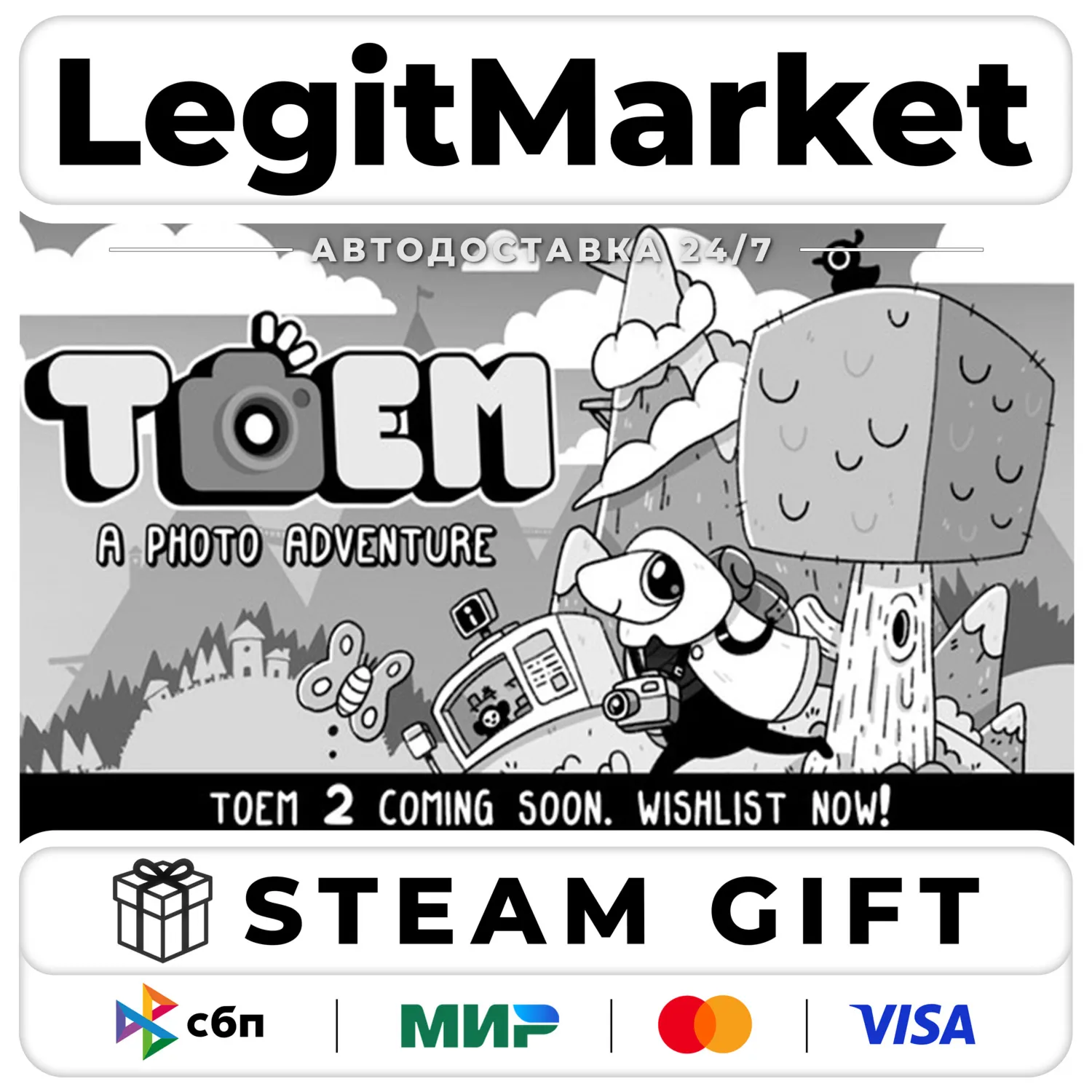 TOEM: A Photo Adventure / Steam АВТО / РУ + МИР