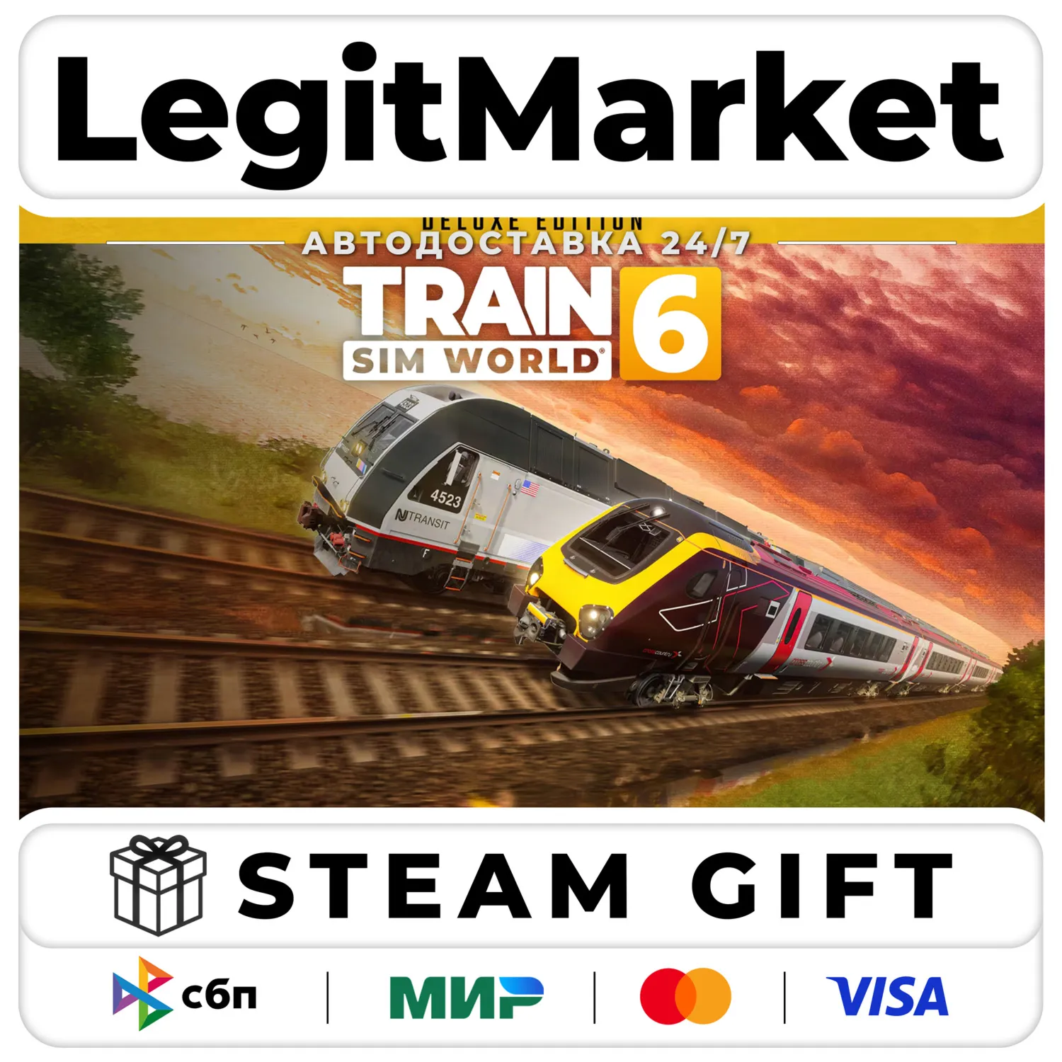 Train Sim World 6 : Deluxe Edition / Steam АВТО / РУ + МИР