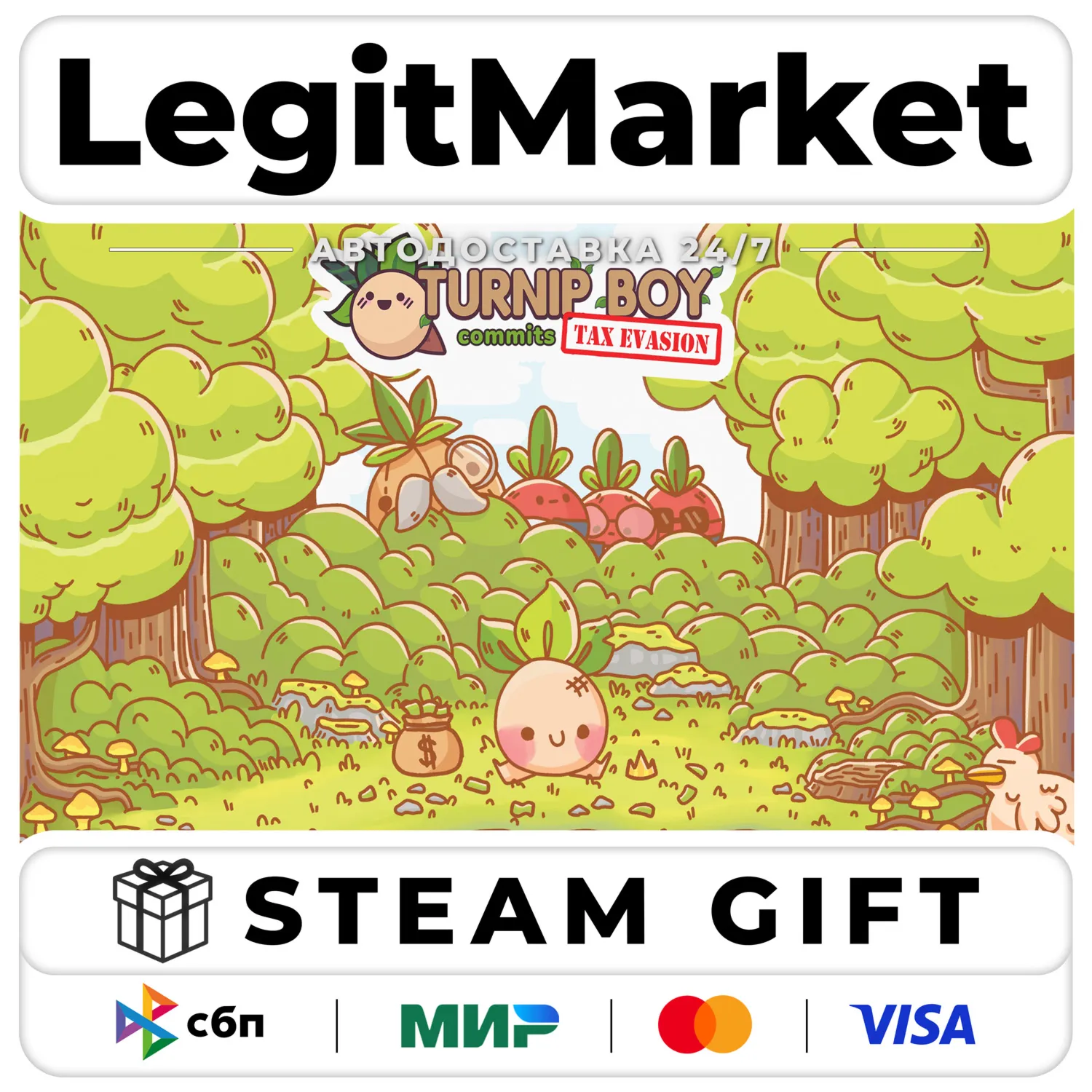 Turnip Boy Commits Tax Evasion / Steam АВТО / РУ + МИР