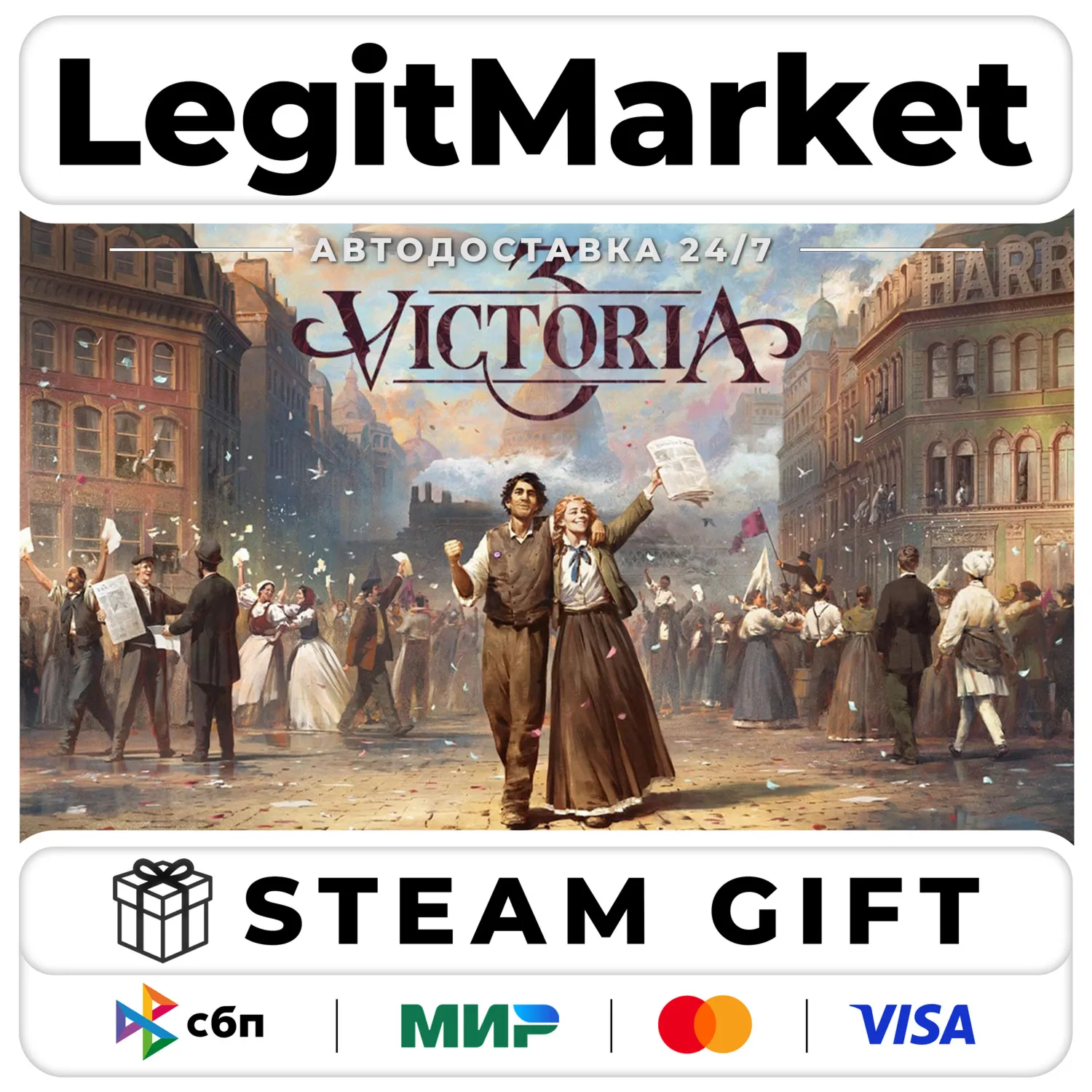 Victoria 3 / Steam АВТО / РУ + МИР