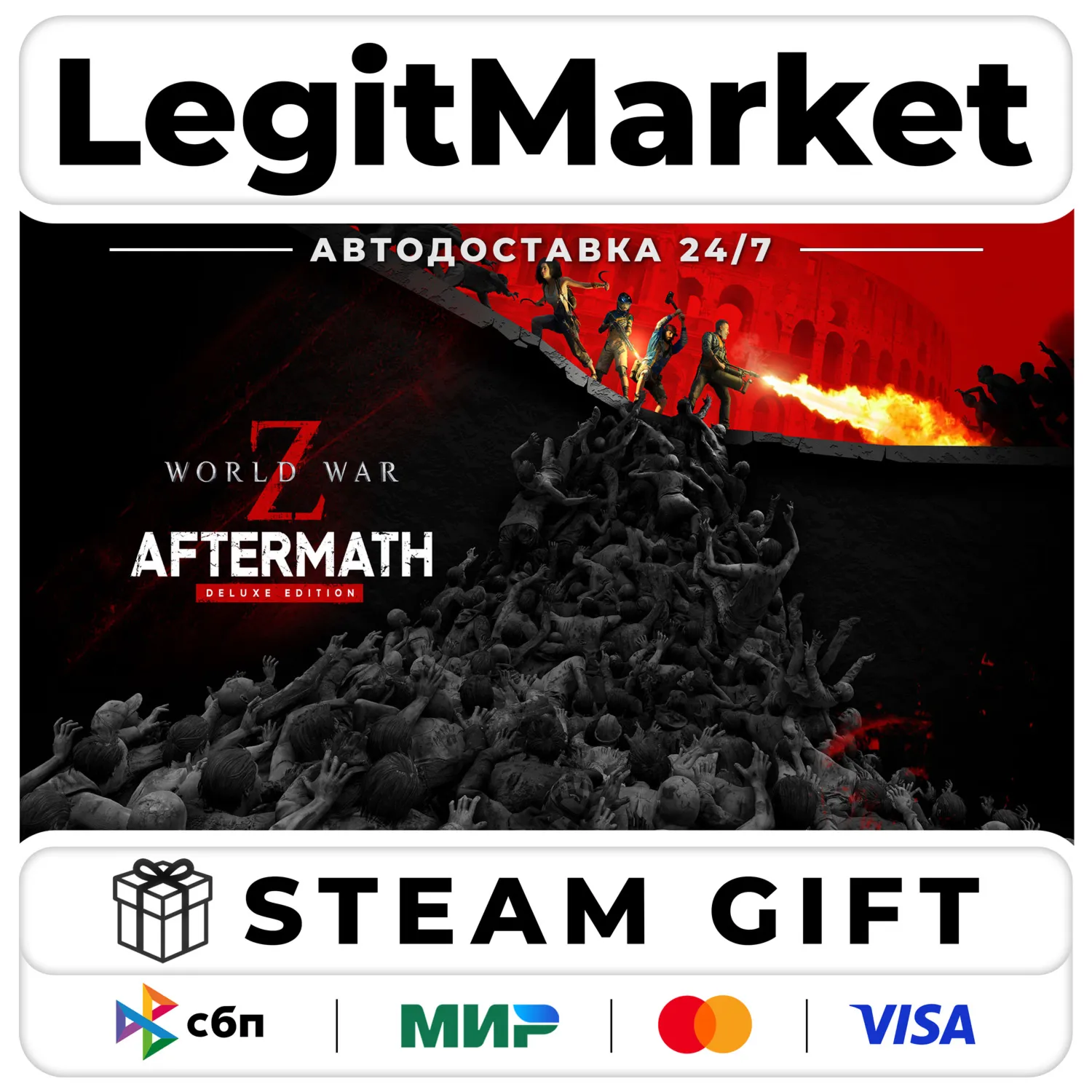 World War Z Aftermath DELUXE / Steam АВТО / РУ + МИР