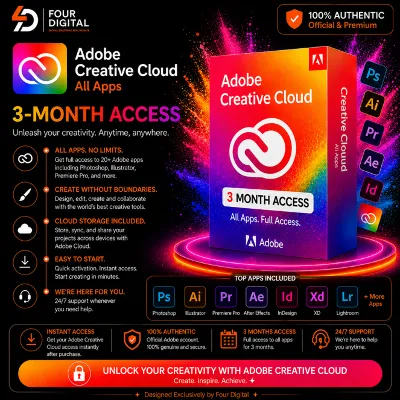 Adobe Creative Cloud Pro (3 месяца) — полная гарантия &amp; 