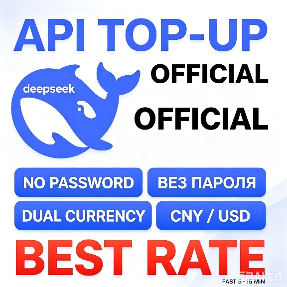 Пополнение баланса DeepSeek V4 API | Без пароля | Быстро по 