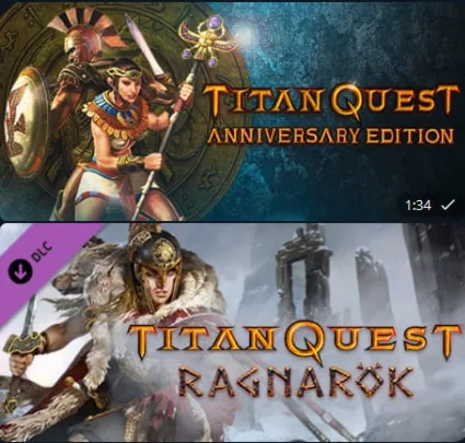 Titan Quest: Anniversary Edition + Titan Quest: Ragnarok DLC✅Region free❗️Steam Key⚡