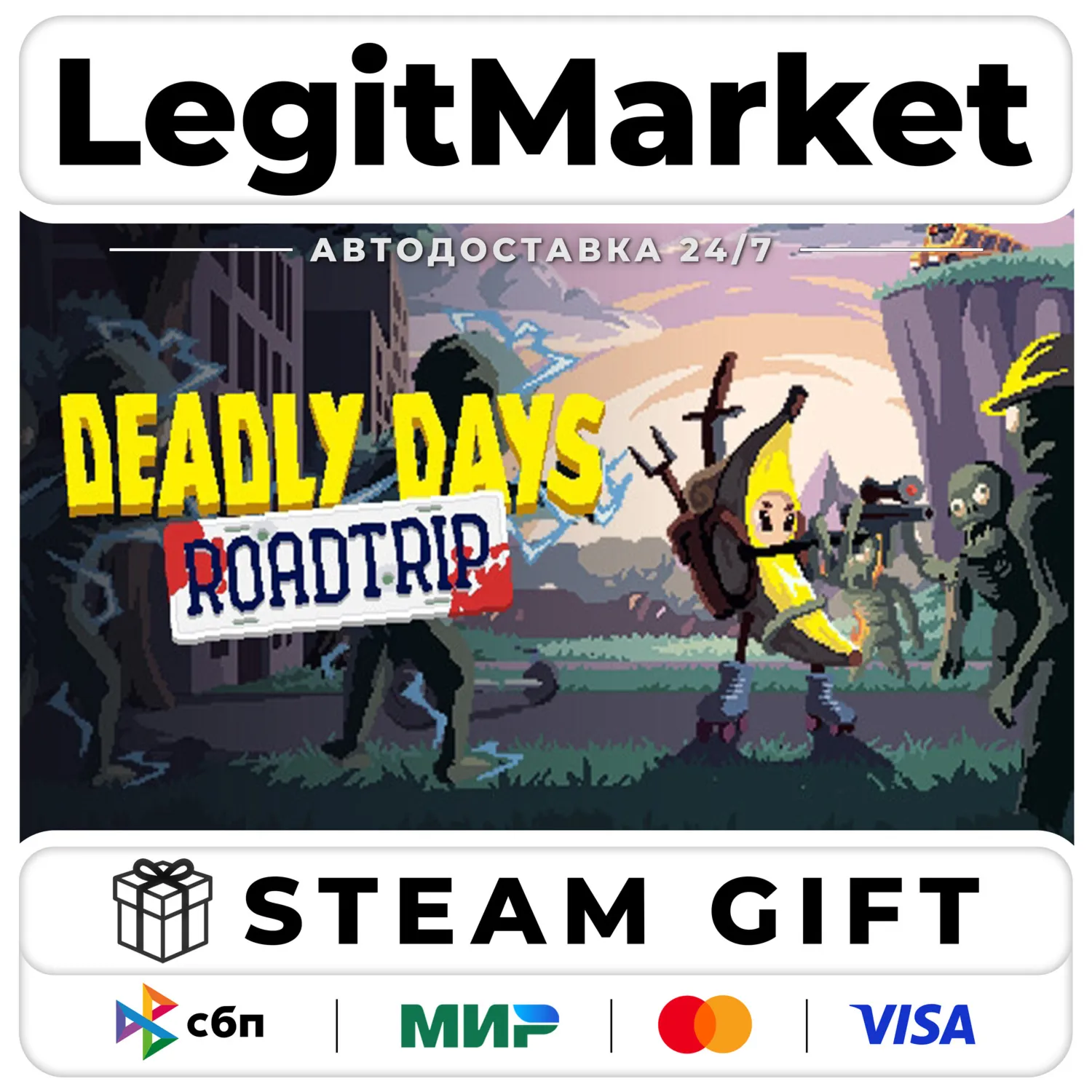 Deadly Days: Roadtrip / Steam AUTO / RU+WORLD