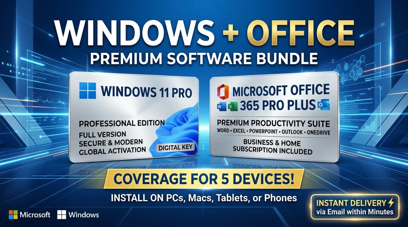 Windows 11 Pro + Office 365 Pro Plus | Комплект | 5 устройств | Мгновенная доставка