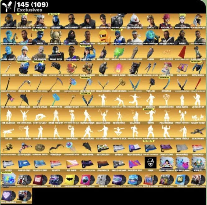 FN | 521 skins (246 paid) | Full access