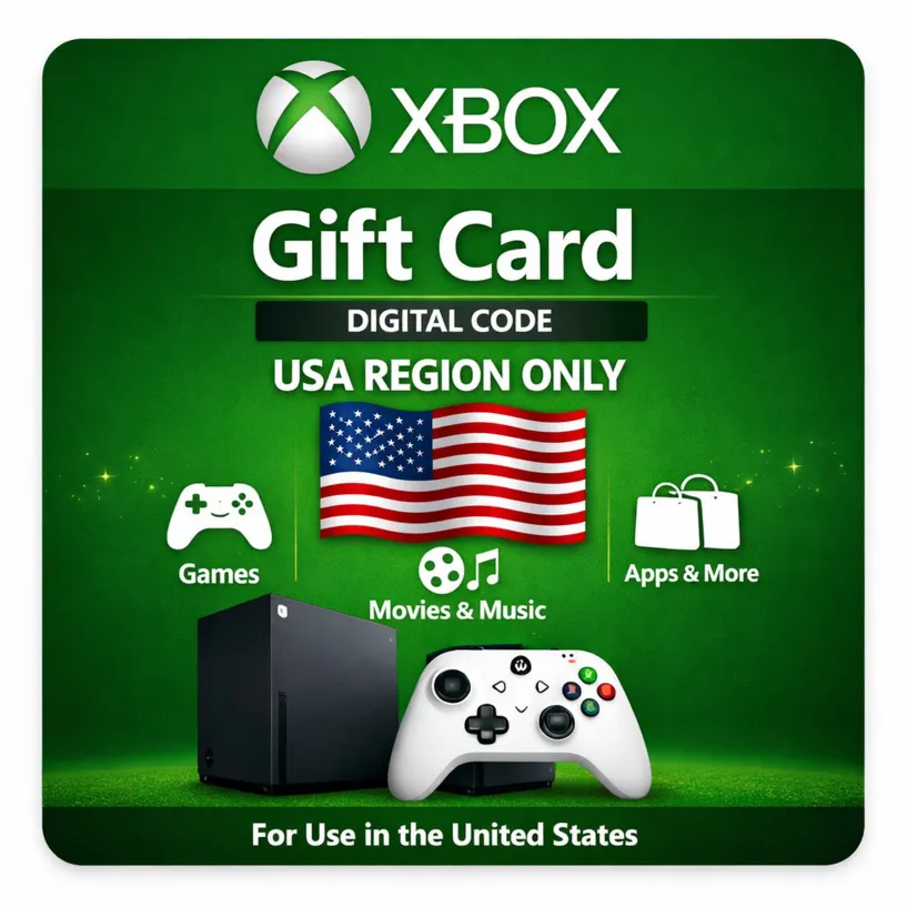 Xbox Gift Card US – цифровой код для пополнения Microsoft / Xbox, регион США