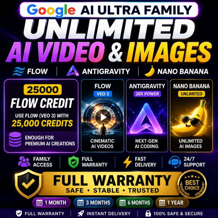 Google AI Ultra Family/Pro | Flow | Veo 3 | Antigravity | Omni Flash  | Полная гарант