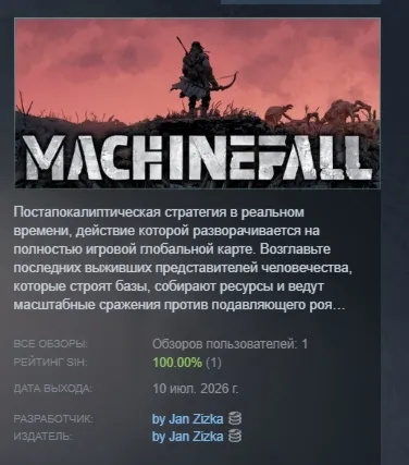 Machinefall АВТОДОСТАВКА STEAM РОССИЯ